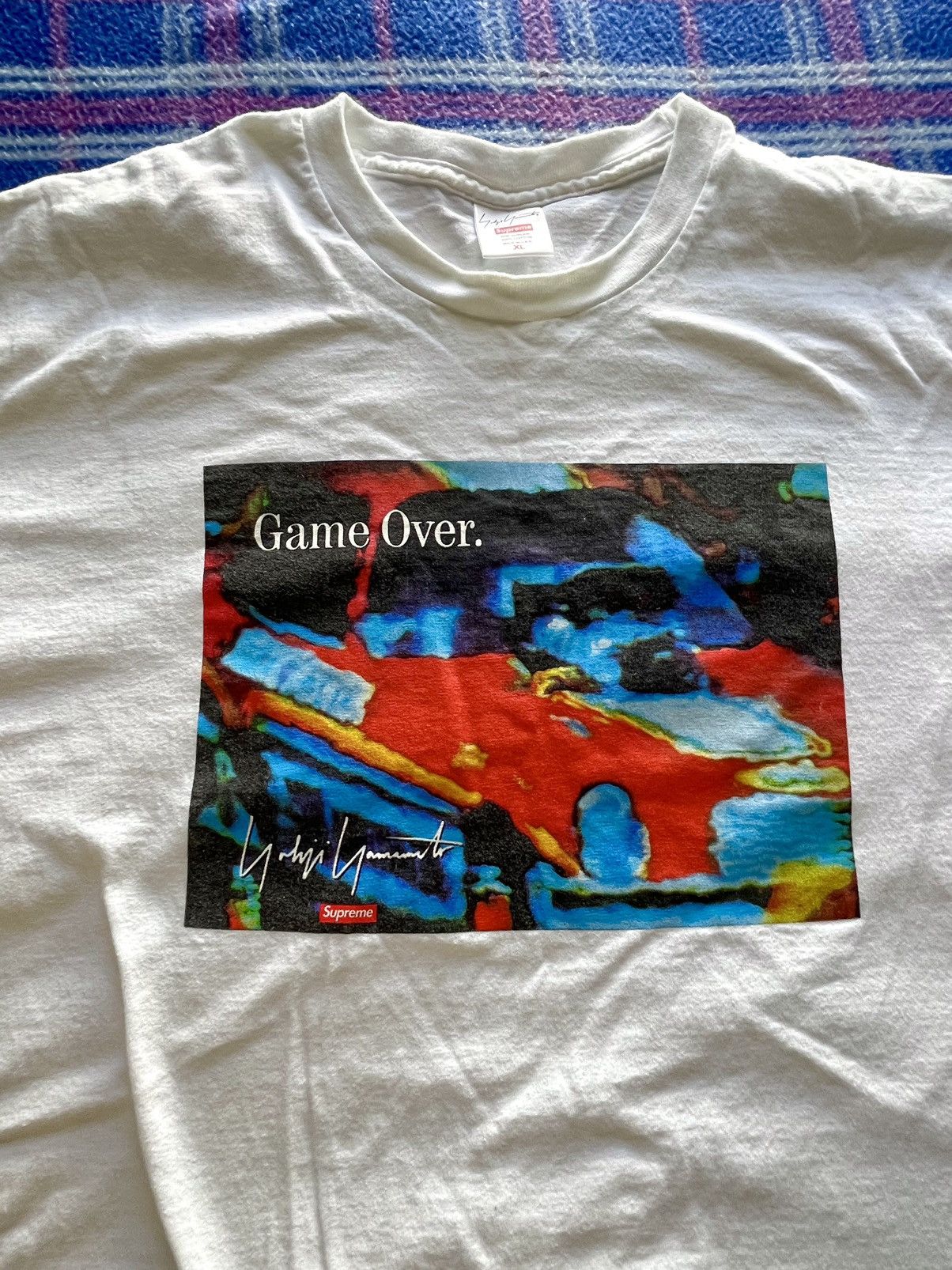 Supreme × Yohji Yamamoto Supreme x Yohji Yamamoto “Game Over” Tee Size US XL / EU 56 / 4 - 2 Thumbnail