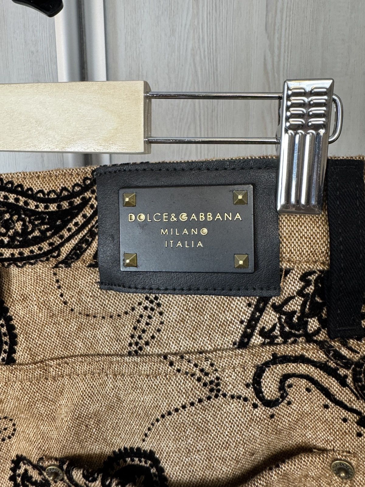 Dolce & Gabbana Dolce & Gabbana luxury paisley monogram pattern pants Size 30" / US 8 / IT 44 - 9 Thumbnail