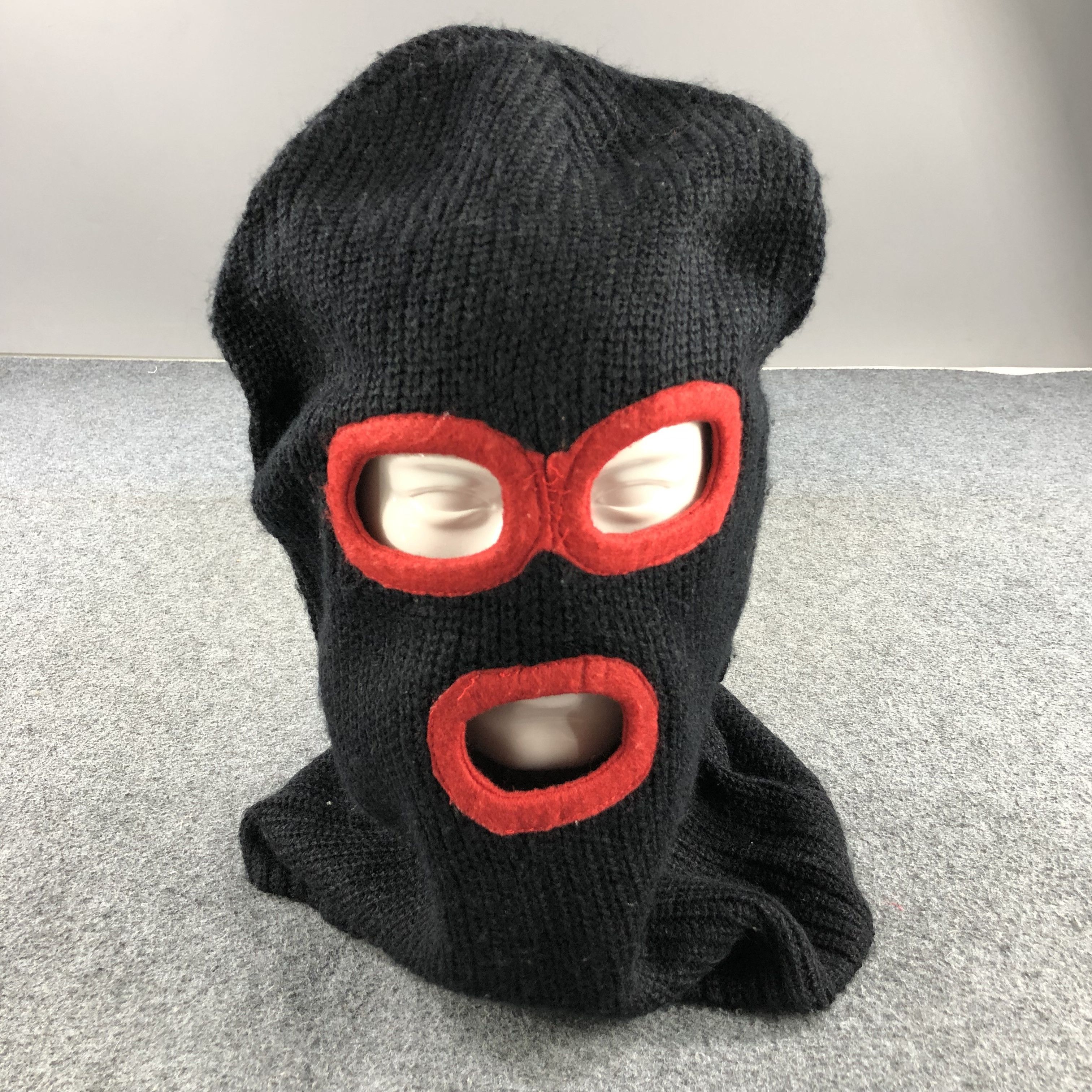 Vintage Unknown Robbers Balaclava Beanie Snowcap Snow Hat B289 Size ONE SIZE - 1 Thumbnail