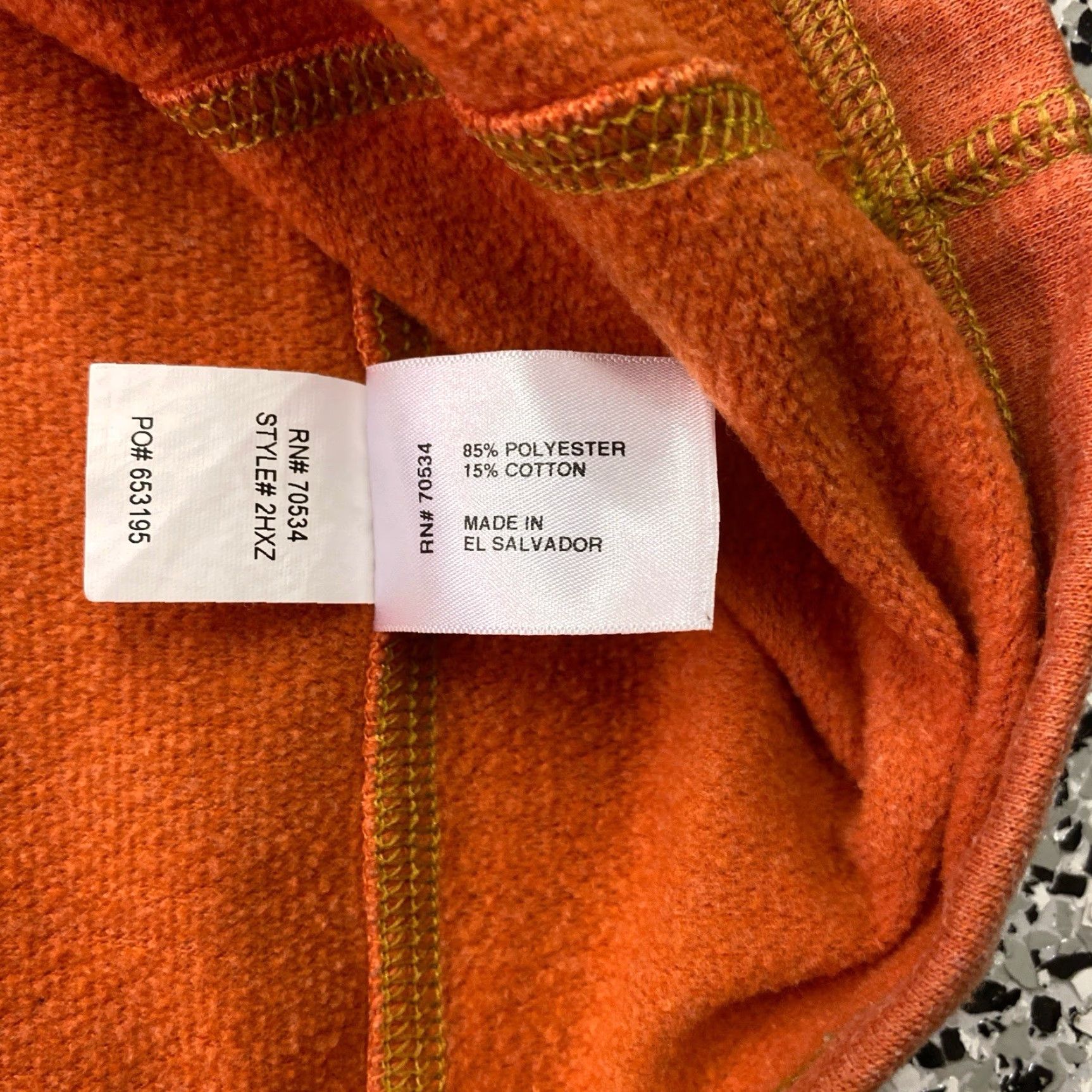 Orvis ORVIS Quarter-Zip Sweatshirt Orange XL Men Pullover Zip Zip Sweatshirt (Orvis) Size US XL / EU 56 / 4 - 6 Thumbnail
