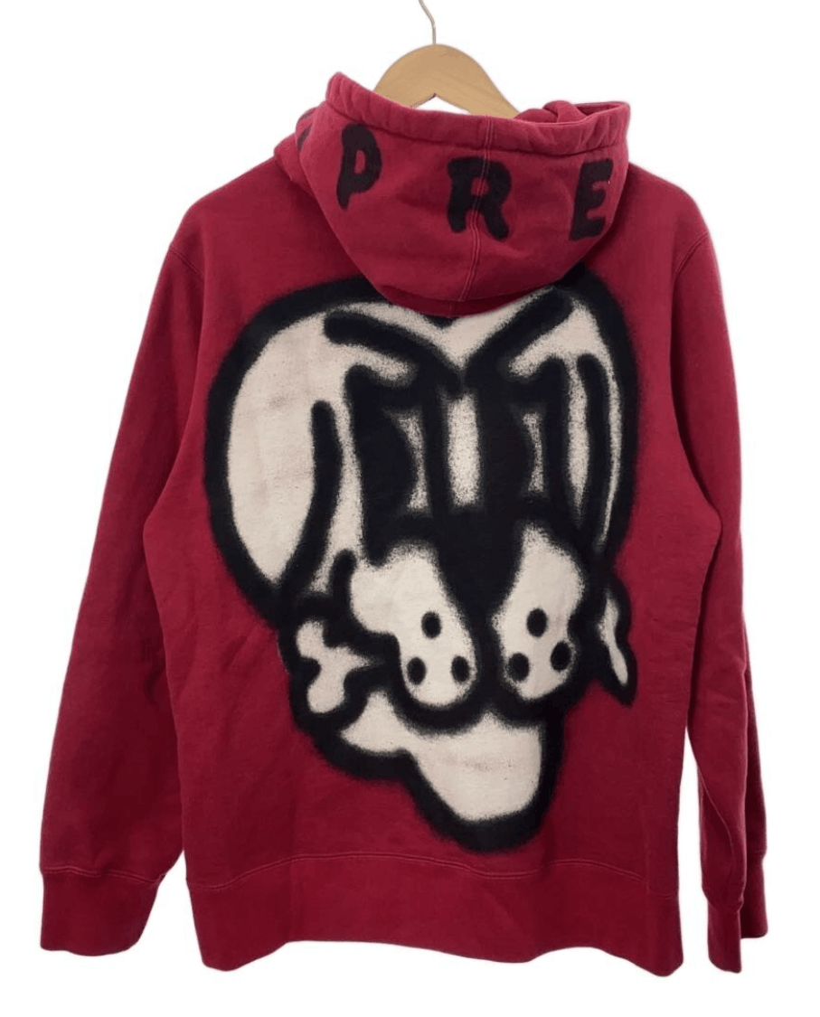 Supreme Supreme Bone Zip Up Hoodie Red Black Size US M / EU 48-50 / 2 - 1 Thumbnail