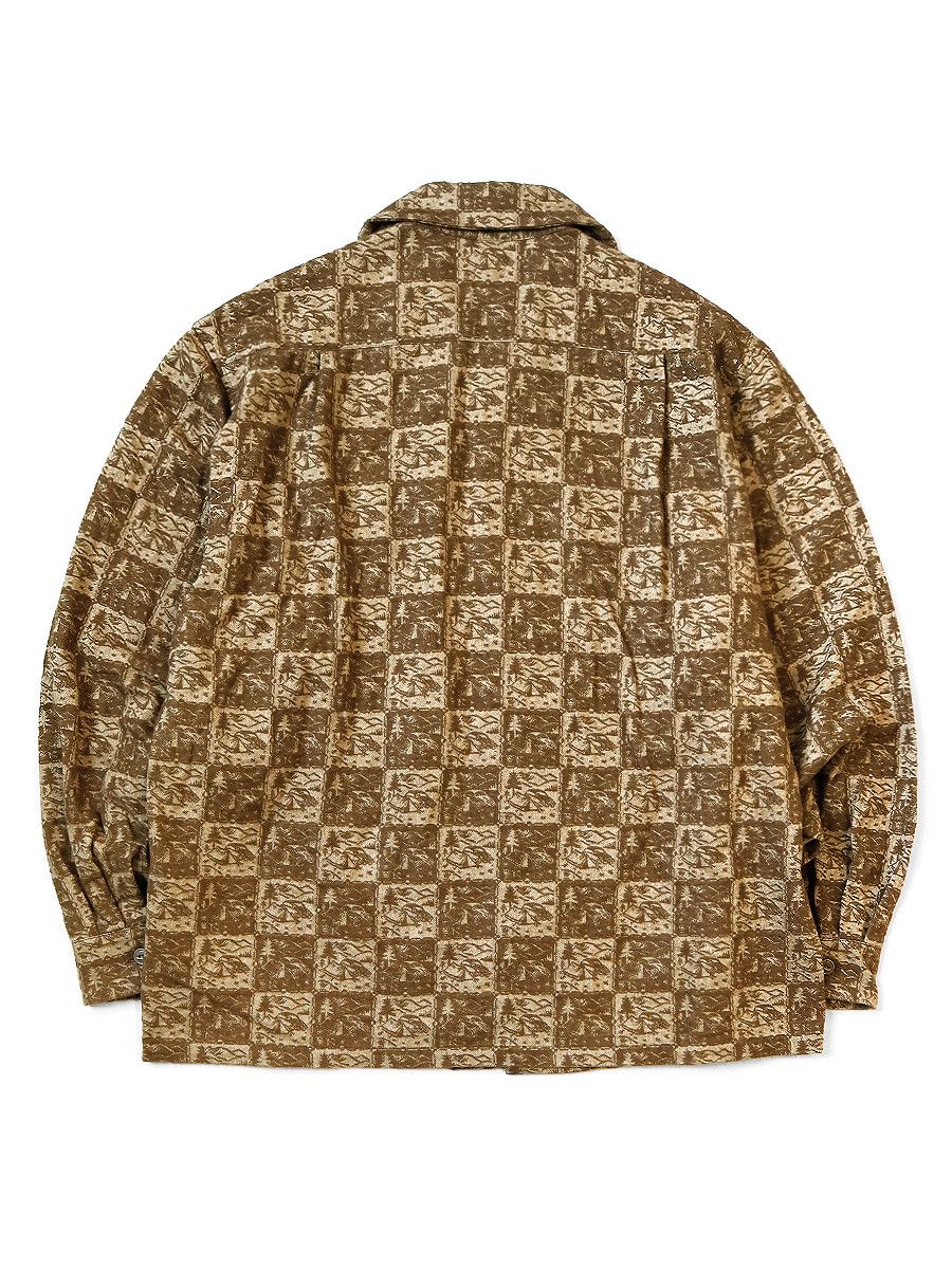 Kapital Kapital CAMP Jacquard Nel Wrinkle Collar Board Shirt Size US L / EU 52-54 / 3 - 2 Thumbnail