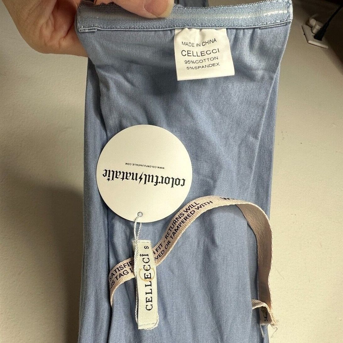 Other NWT Cellecci Natalie Blue Wrap Me Up Multiple-Style Scarf Size S / US 4 / IT 40 - 3 Thumbnail
