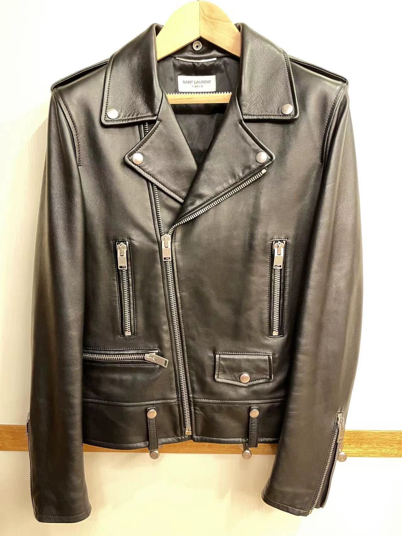 Saint Laurent Paris Saint Laurent Paris Motorcycle leather jacket Size US S / EU 44-46 / 1 - 1 Thumbnail