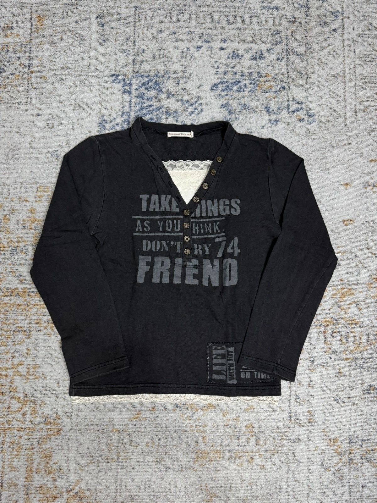 Japanese Brand Strange haven ifsix style long sleeve Size M / US 6-8 / IT 42-44 - 1 Thumbnail