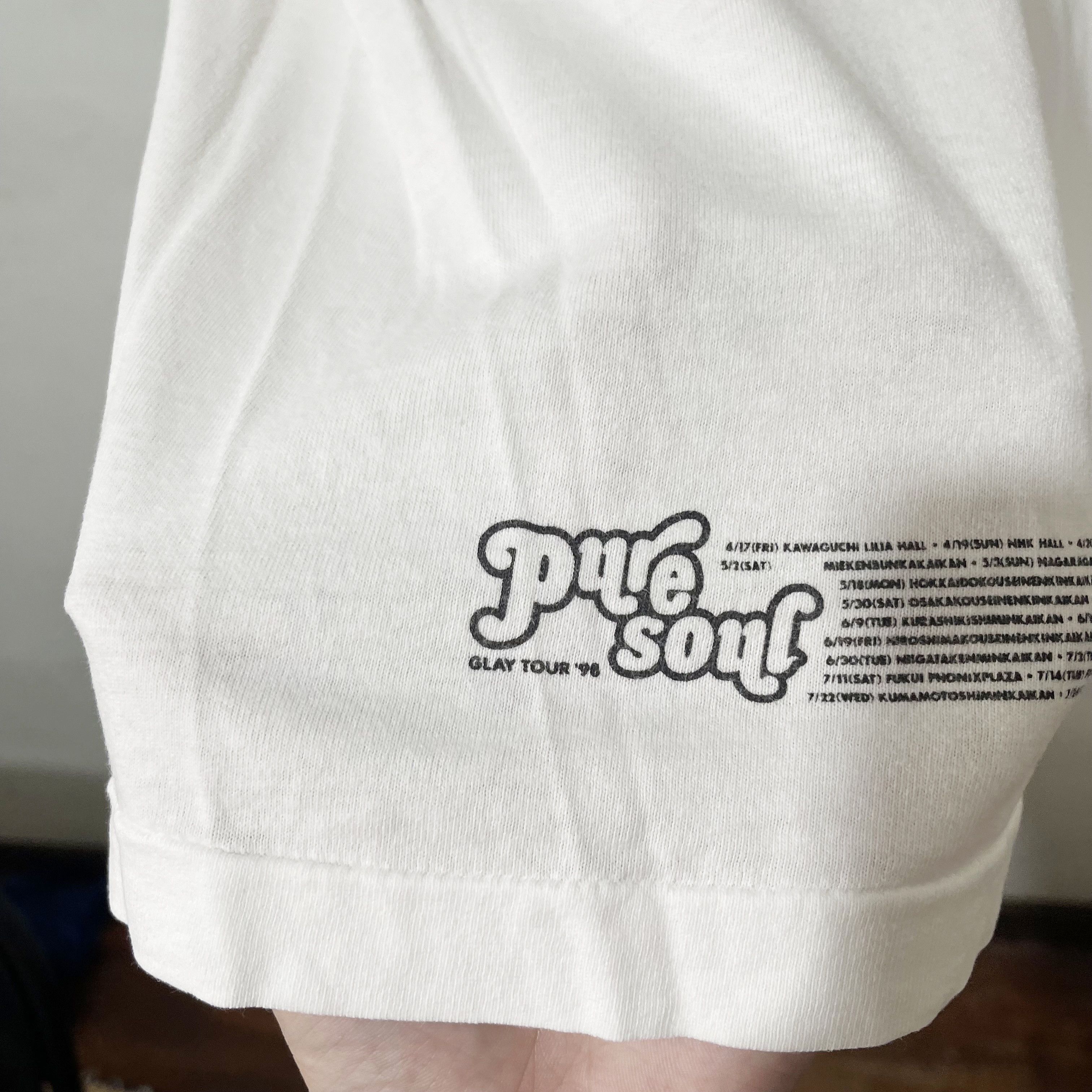 Band Tees Vintage 1996 Glay Pure Soul Tour Shirt Size US M / EU 48-50 / 2 - 4 Thumbnail