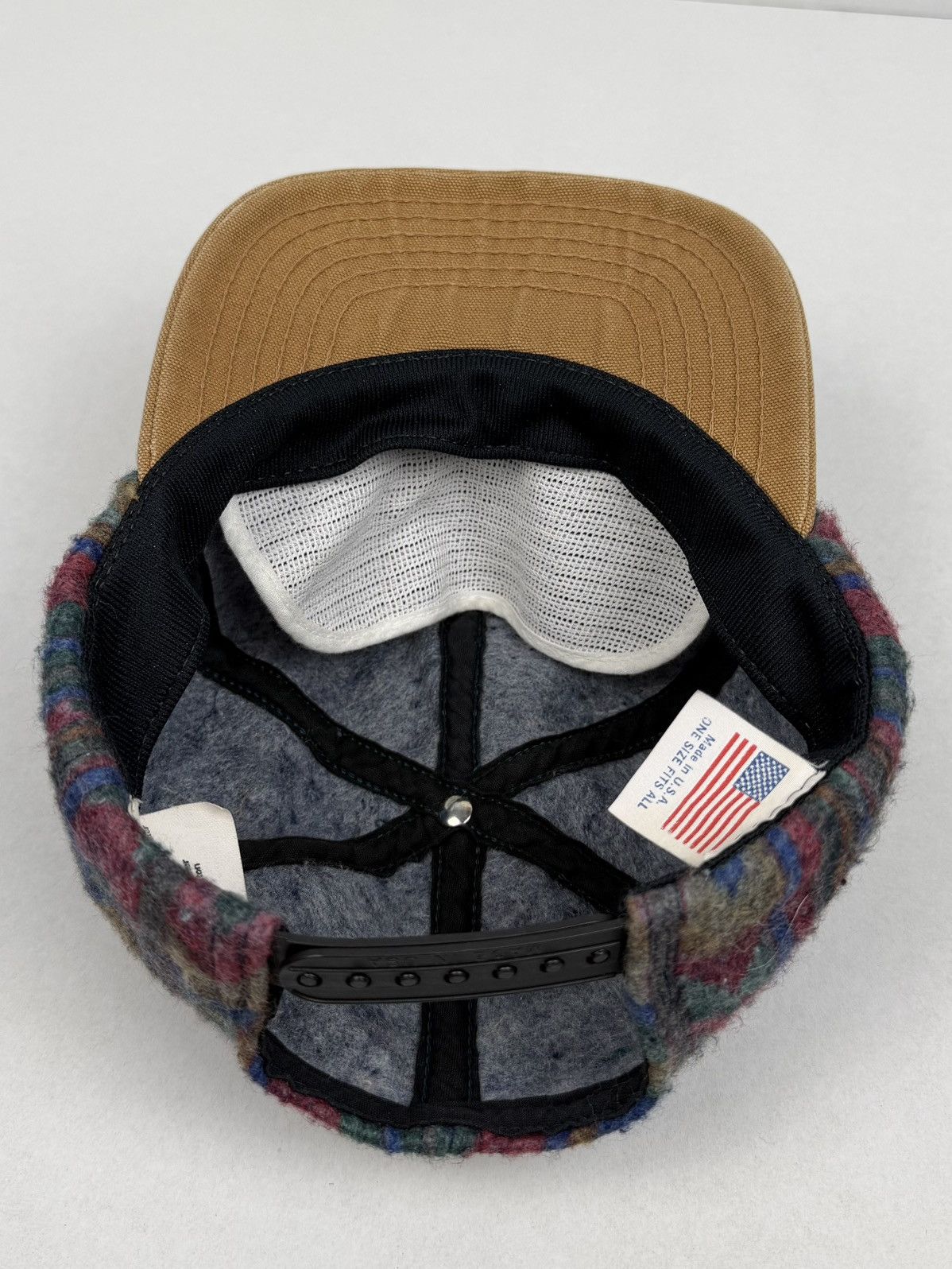 Carhartt Vintage 90s Carhartt Aztec Blanket Southwestern SnapBack Hat Size ONE SIZE - 7 Thumbnail