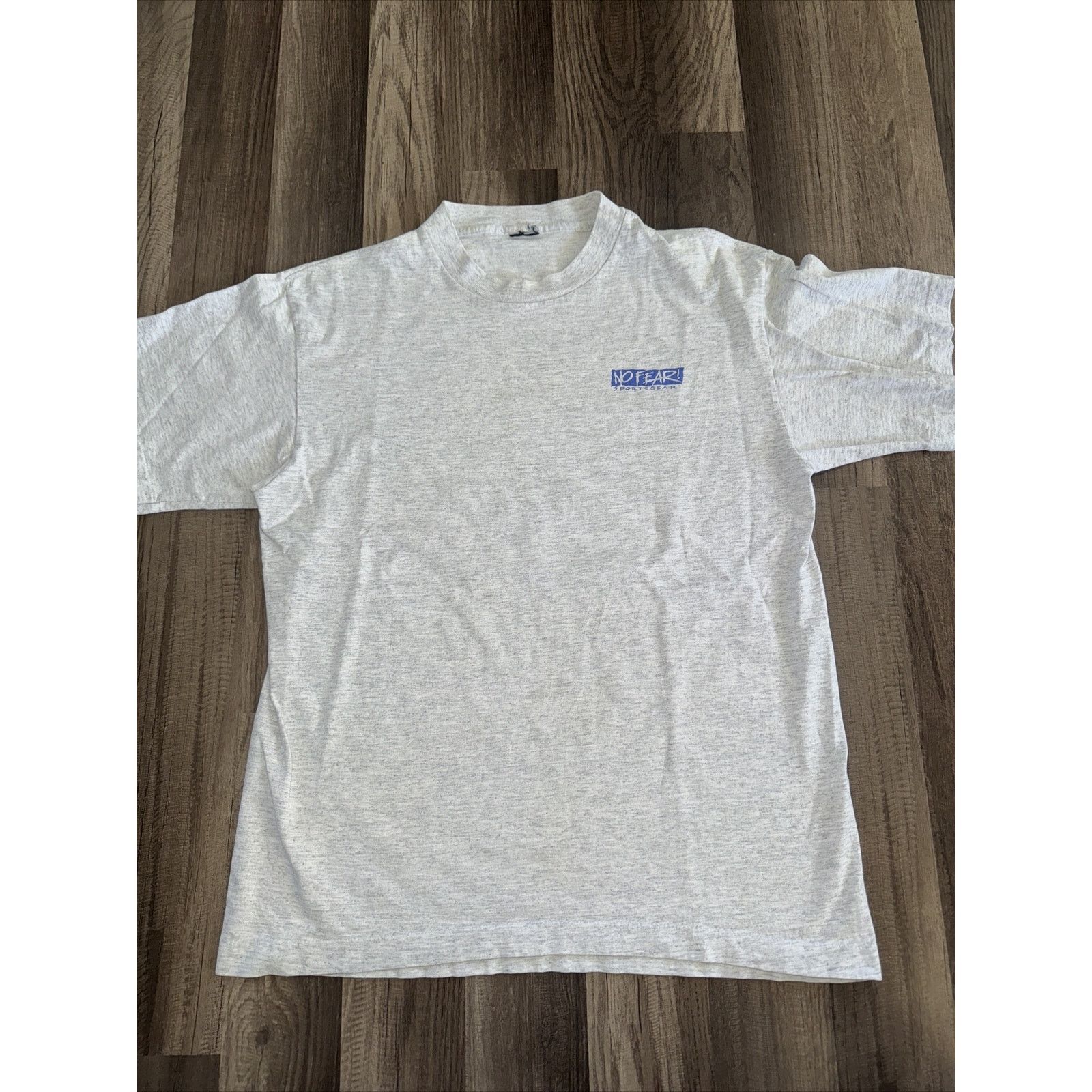 No Fear × Vintage No Fear Sports Gear Single Stitch T-Shirt Grey M 20x25 Size US M / EU 48-50 / 2 - 1 Thumbnail