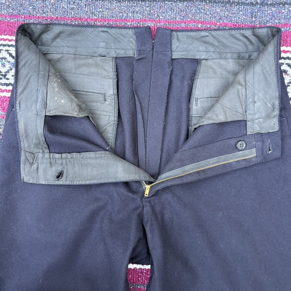 John Alexander Skelton 1940s us navy officer wide leg wool trousers 32x30 Size US 32 / EU 48 - 7 Thumbnail