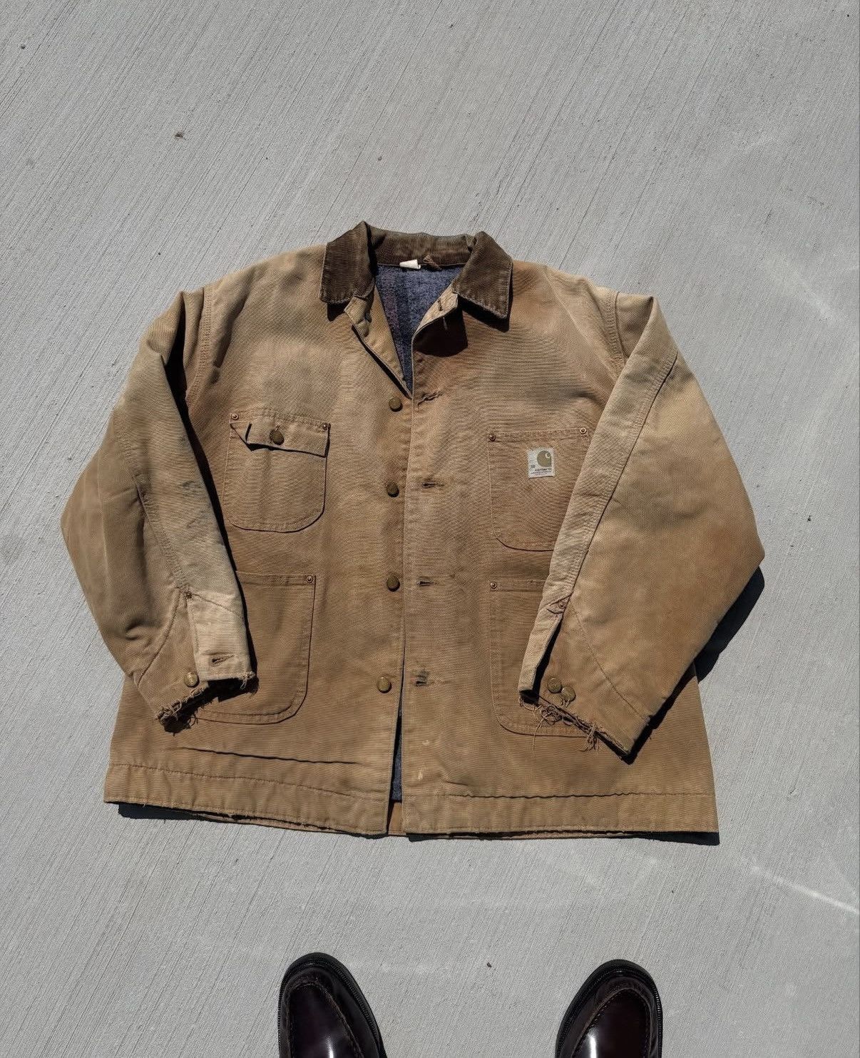 Carhartt × Vintage 1970s Chore carhartt vintage jacket Size US XL / EU 56 / 4 - 1 Thumbnail