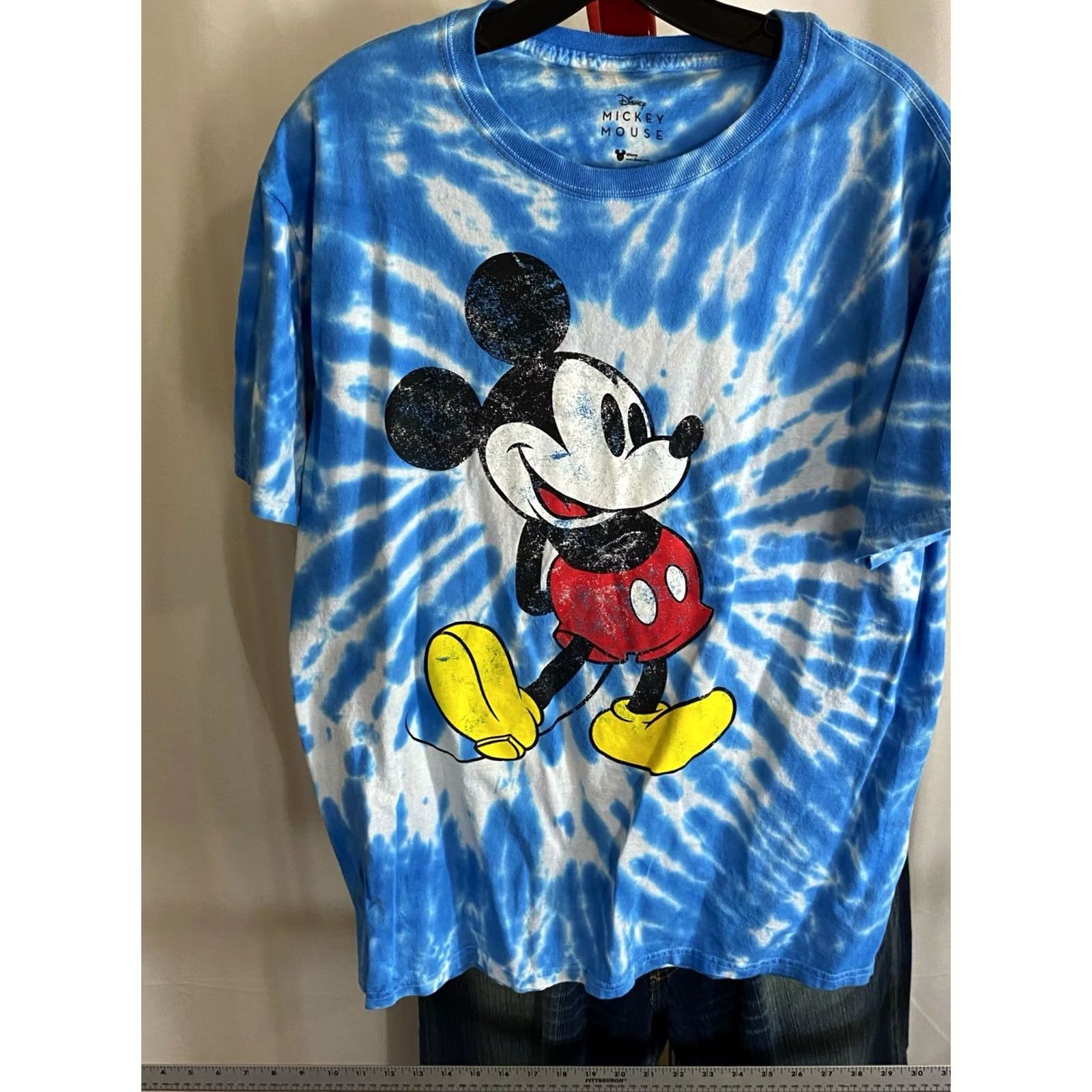 Disney Disney Mickey Mouse TEE Shirt Blue Tie Dye Medium M - Men’s T-Shirt Variety Shirt Size US M / EU 48-50 / 2 - 6 Thumbnail