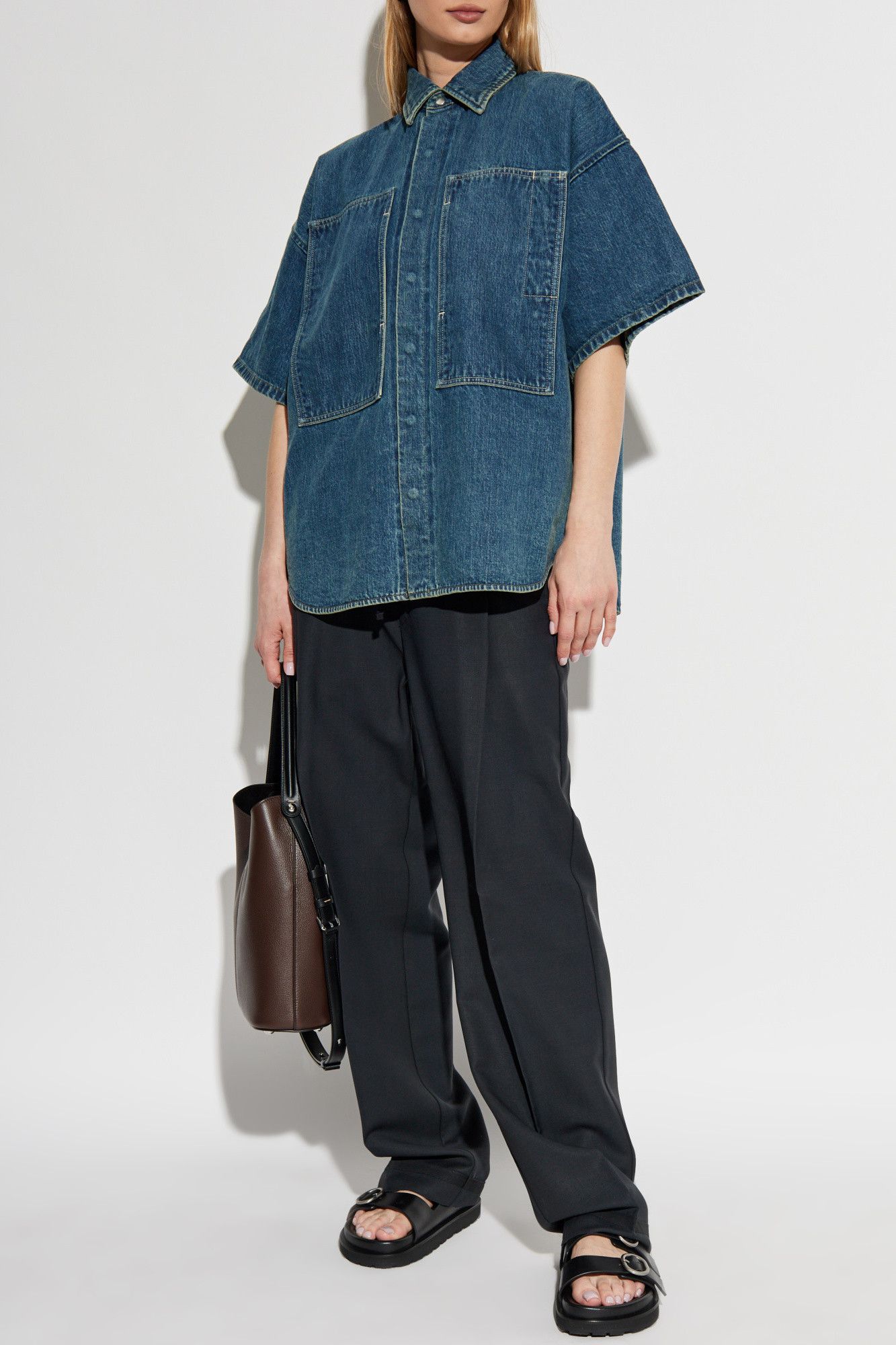 Jil Sander o1loc1c0426 Denim Shirt in Blue Size XL / US 12-14 / IT 48-50 - 2 Thumbnail