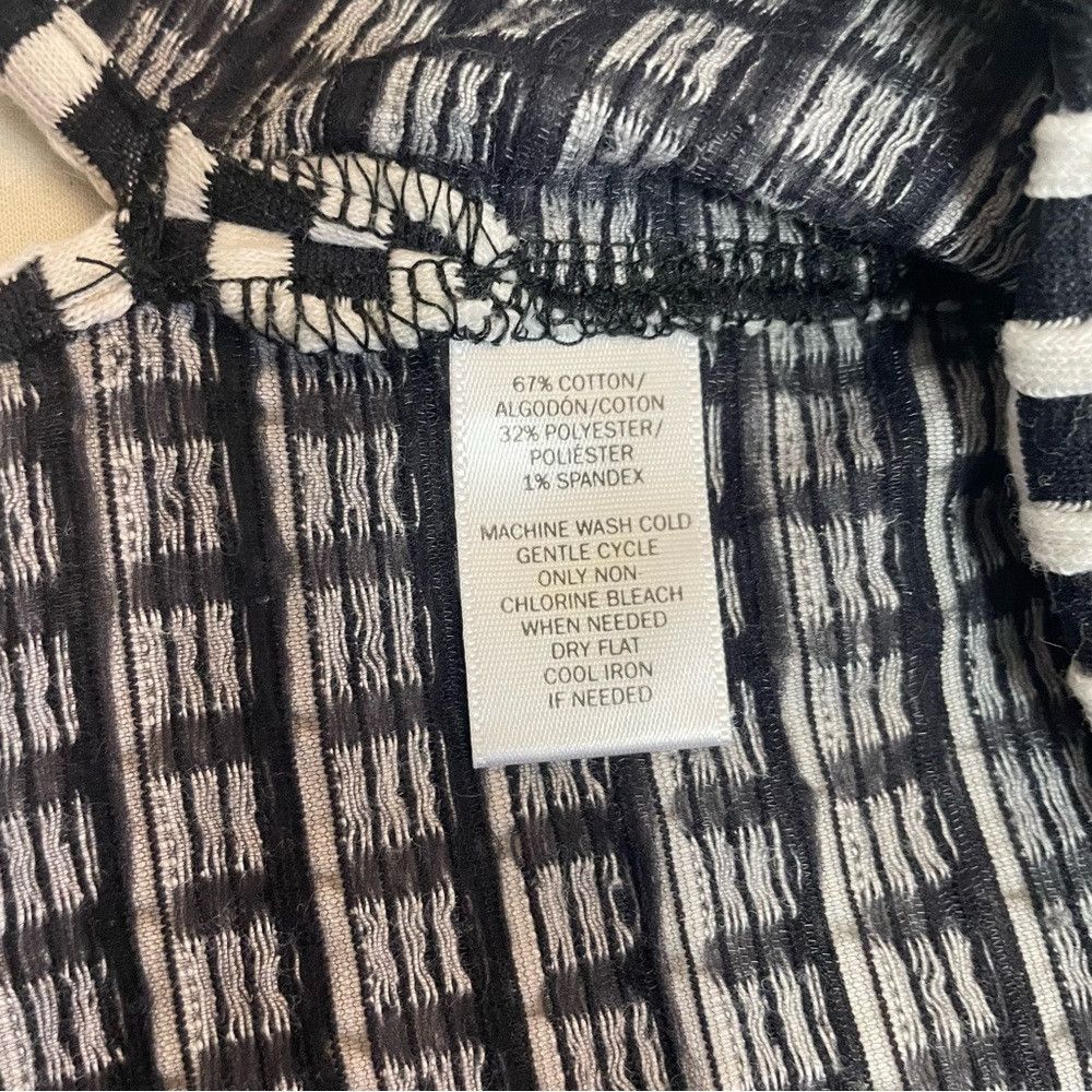 Lou & Grey Lou & Grey Cotton Black White 3/4 Sleeve Top Size M Size M / US 6-8 / IT 42-44 - 9 Thumbnail