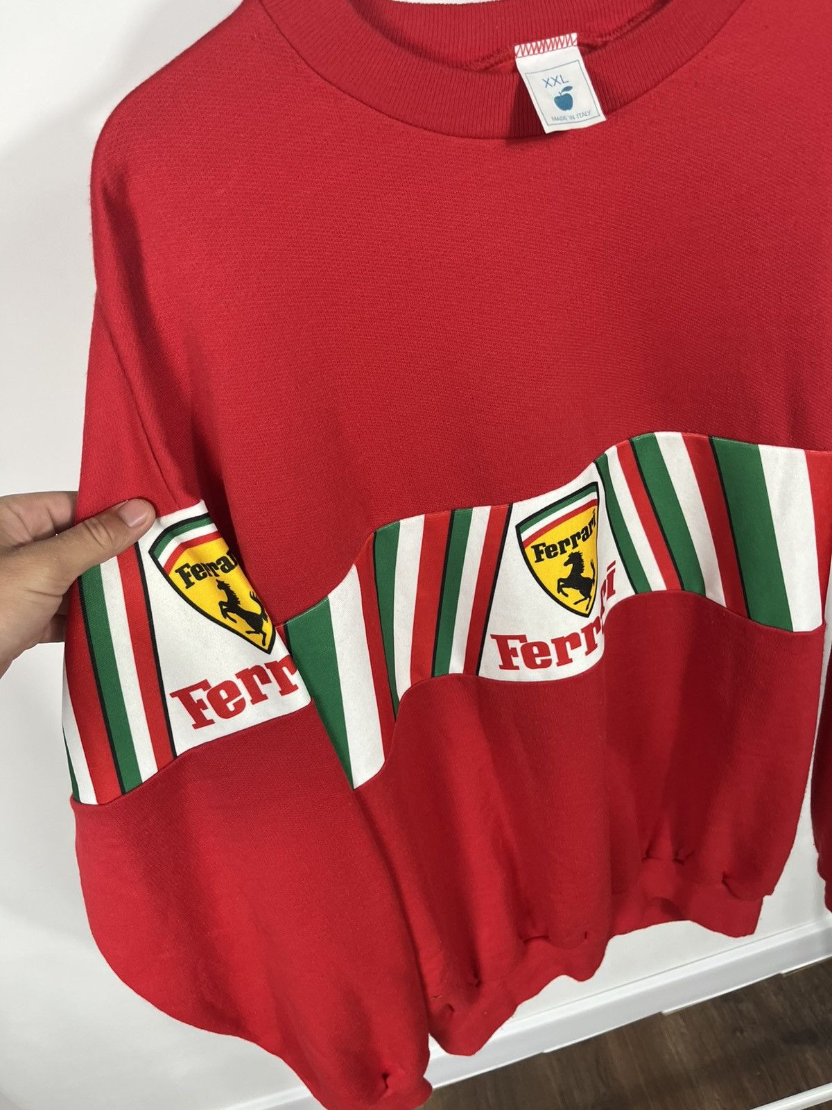 Ferrari Vintage Ferrari red crewneck sweatshirt XL Italy racing logo Size US XL / EU 56 / 4 - 5 Thumbnail