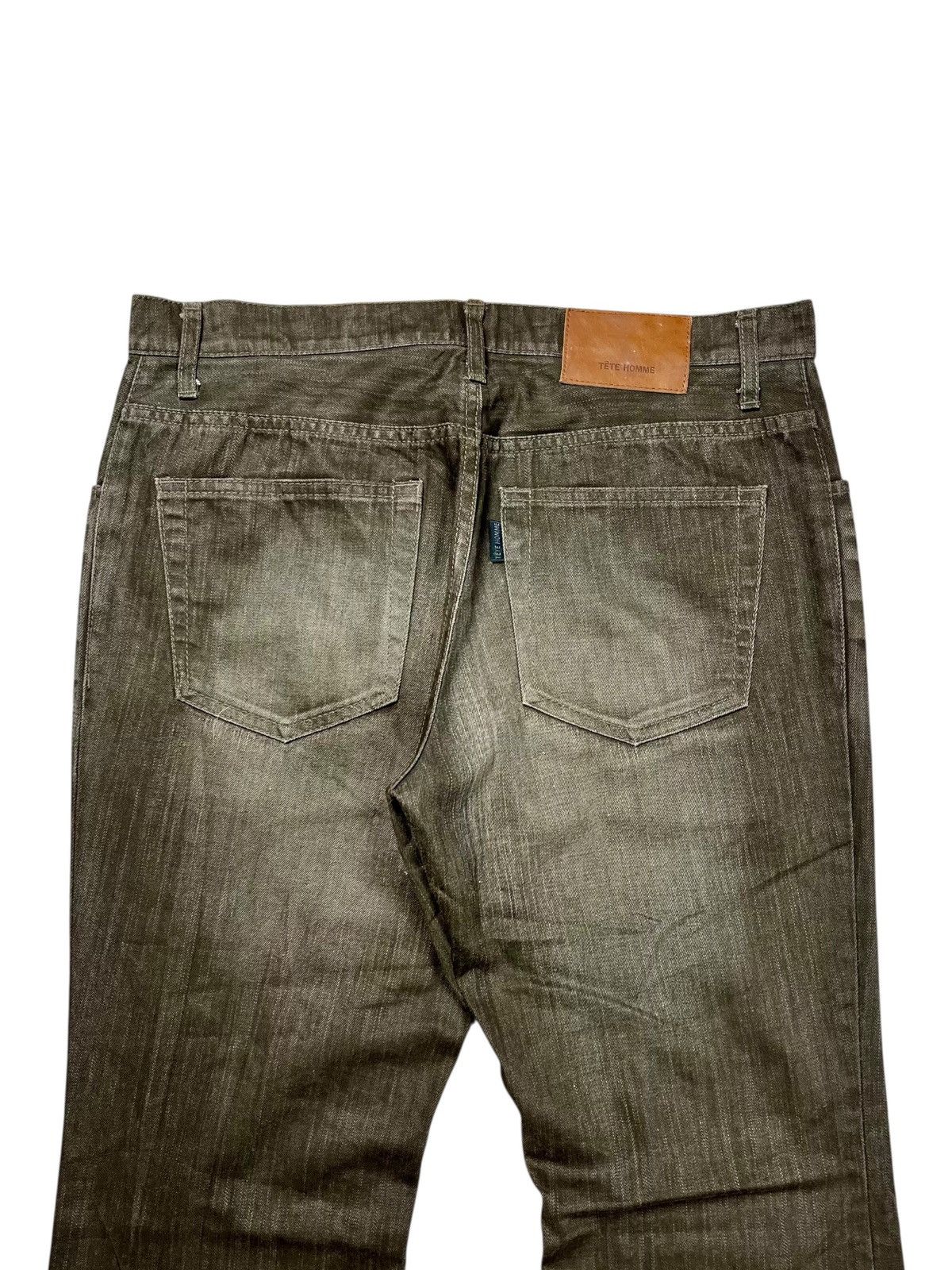 If Six Was Nine 2000s Tete Homme - Chocolate Mudwash Flared Denim - Size US 29 - 5 Thumbnail