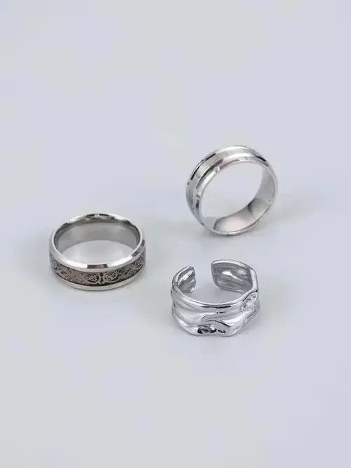 Japanese Brand 3pcs Mens Ring set Size ONE SIZE - 3 Thumbnail