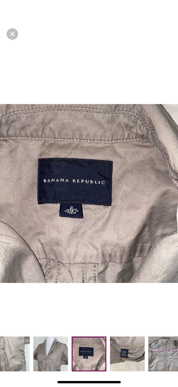 Banana Republic Banana republic short sleeved button blazer size 2 Size XS / US 0-2 / IT 36-38 - 2 Thumbnail