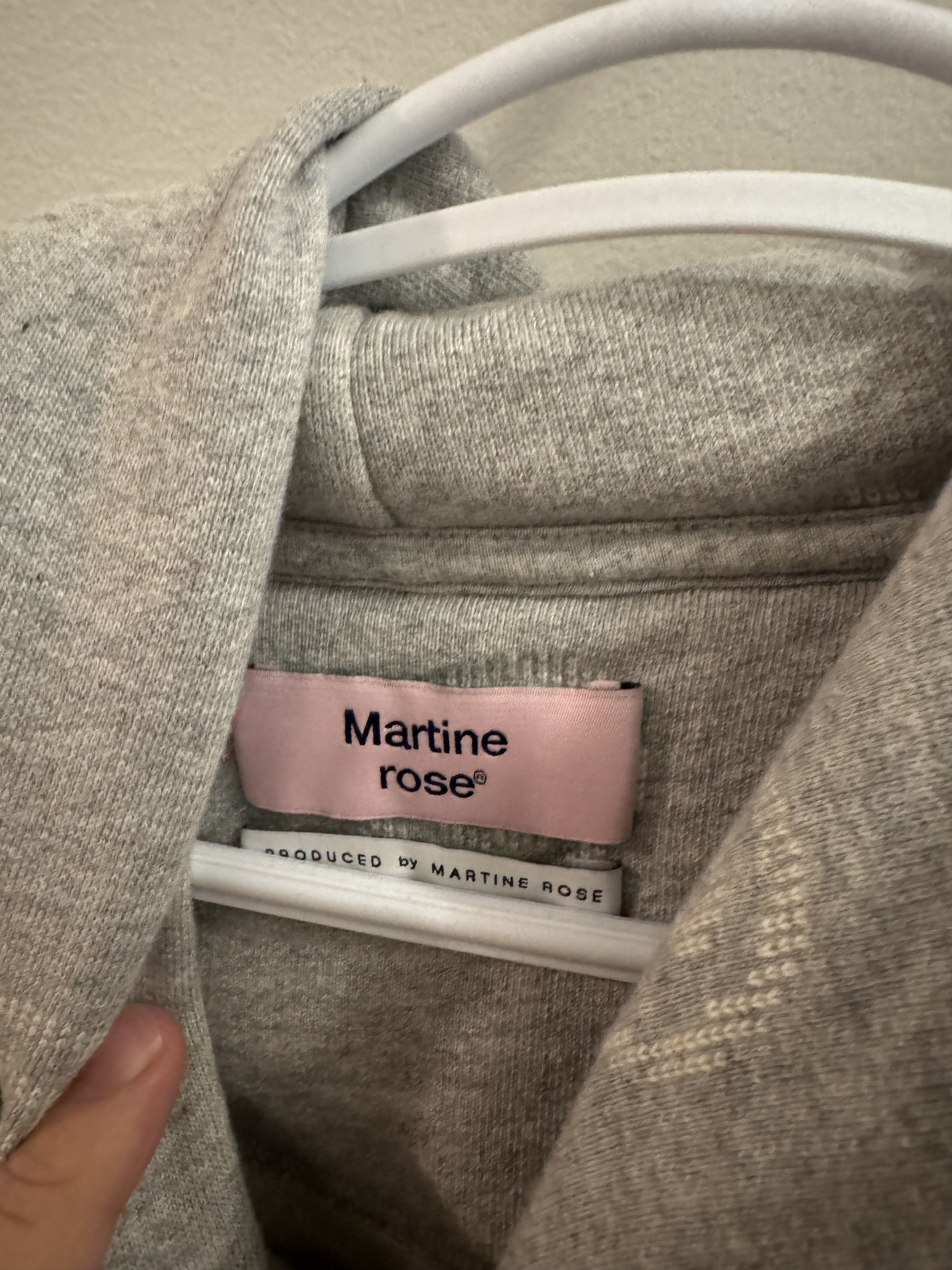 Martine Rose Martine Rose Grey Hoodie Size US XL / EU 56 / 4 - 2 Thumbnail