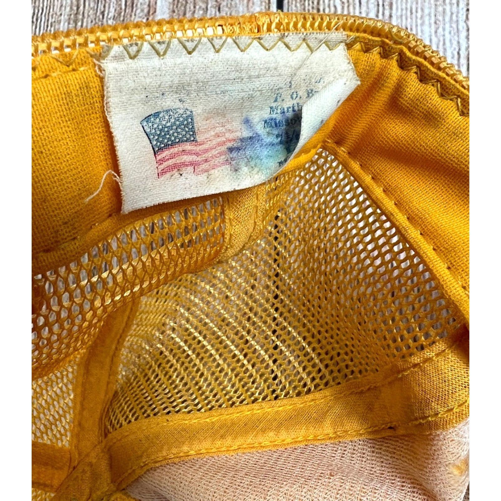Vintage VINTAGE NRA Donkey Hat Yellow Snapback — Men One Size, Yellow, Foam Missing, Stains, Pre owned Size ONE SIZE - 4 Thumbnail