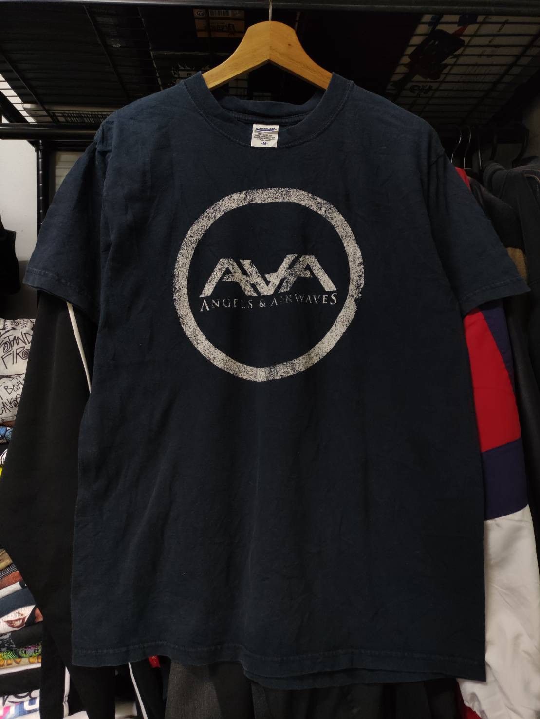 Band Tees Vtg 00's Angels & Airwaves Logo T-Shirt Size US M / EU 48-50 / 2 - 2 Thumbnail