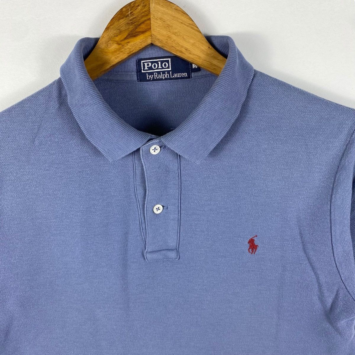 Polo Ralph Lauren Vintage 90's POLO By RALPH LAUREN Small Pony Polo Tee Shirt Size US M / EU 48-50 / 2 - 2 Thumbnail