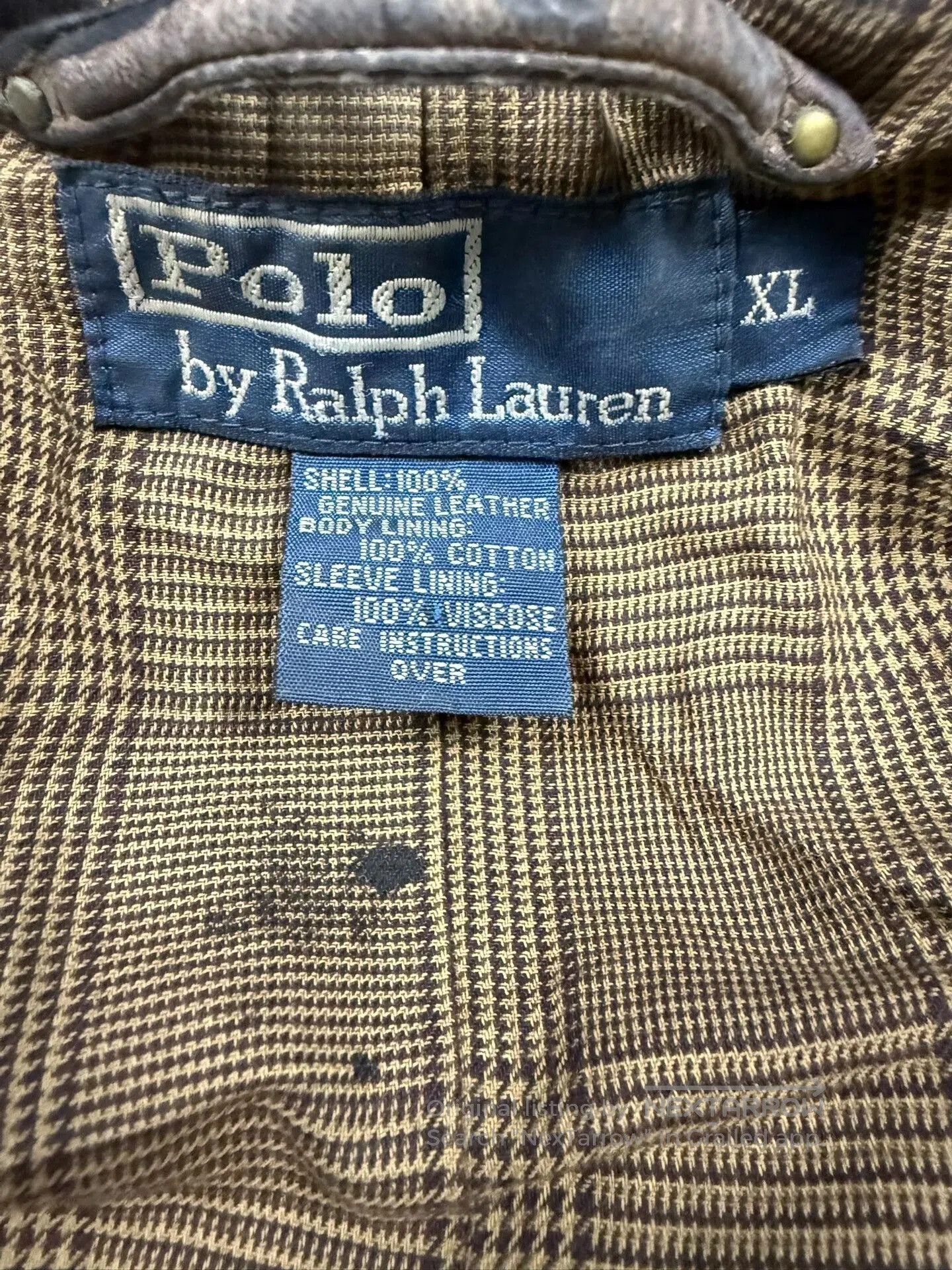 Polo Ralph Lauren Ralph Lauren Men's Leather Jacket XL. Size US XL / EU 56 / 4 - 4 Thumbnail