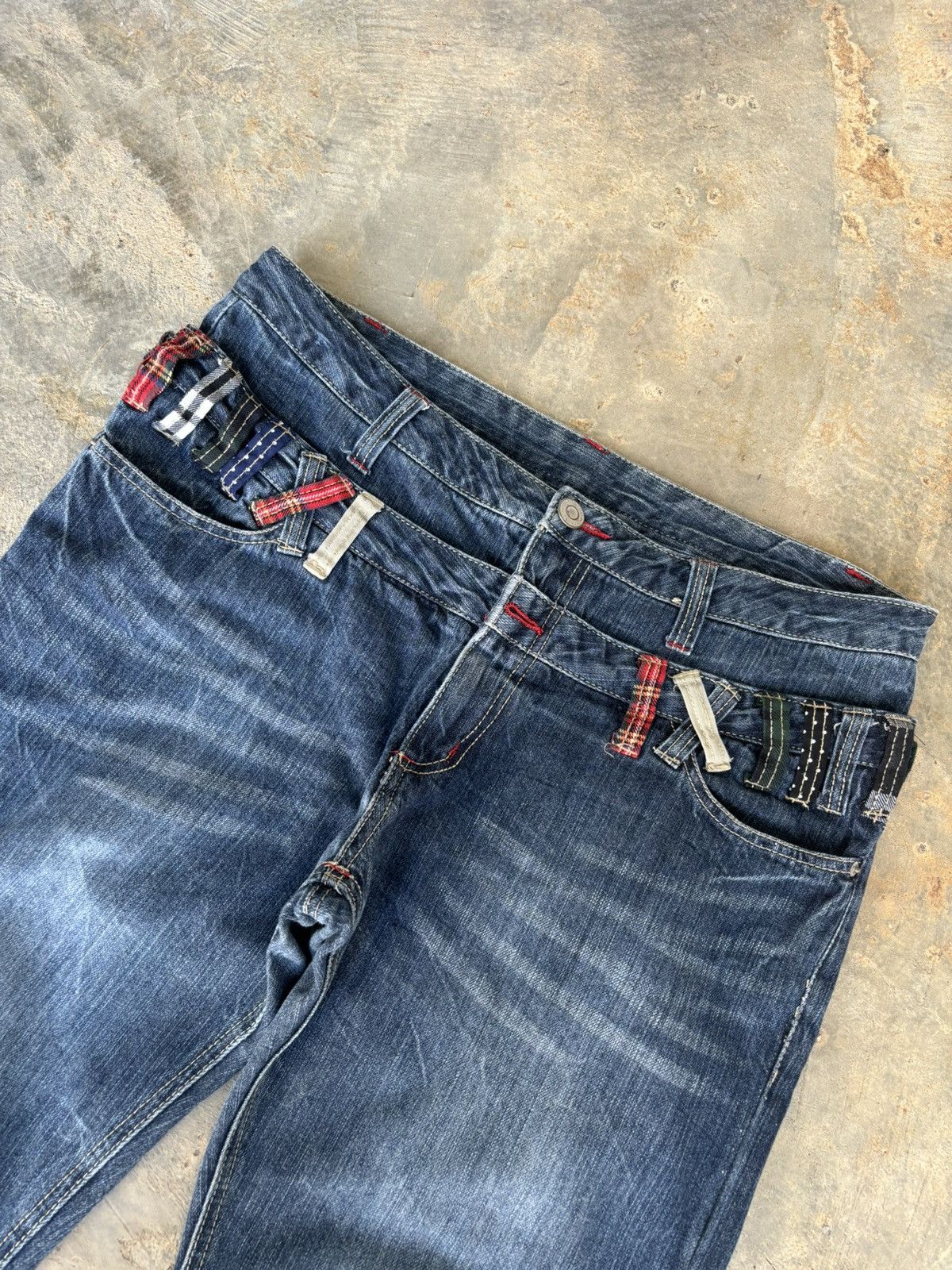 Hysteric Glamour × If Six Was Nine × Japanese Brand Y2k Double Waist Ifwixwasnine Punk Style Jeans Size US 36 / EU 52 - 3 Thumbnail
