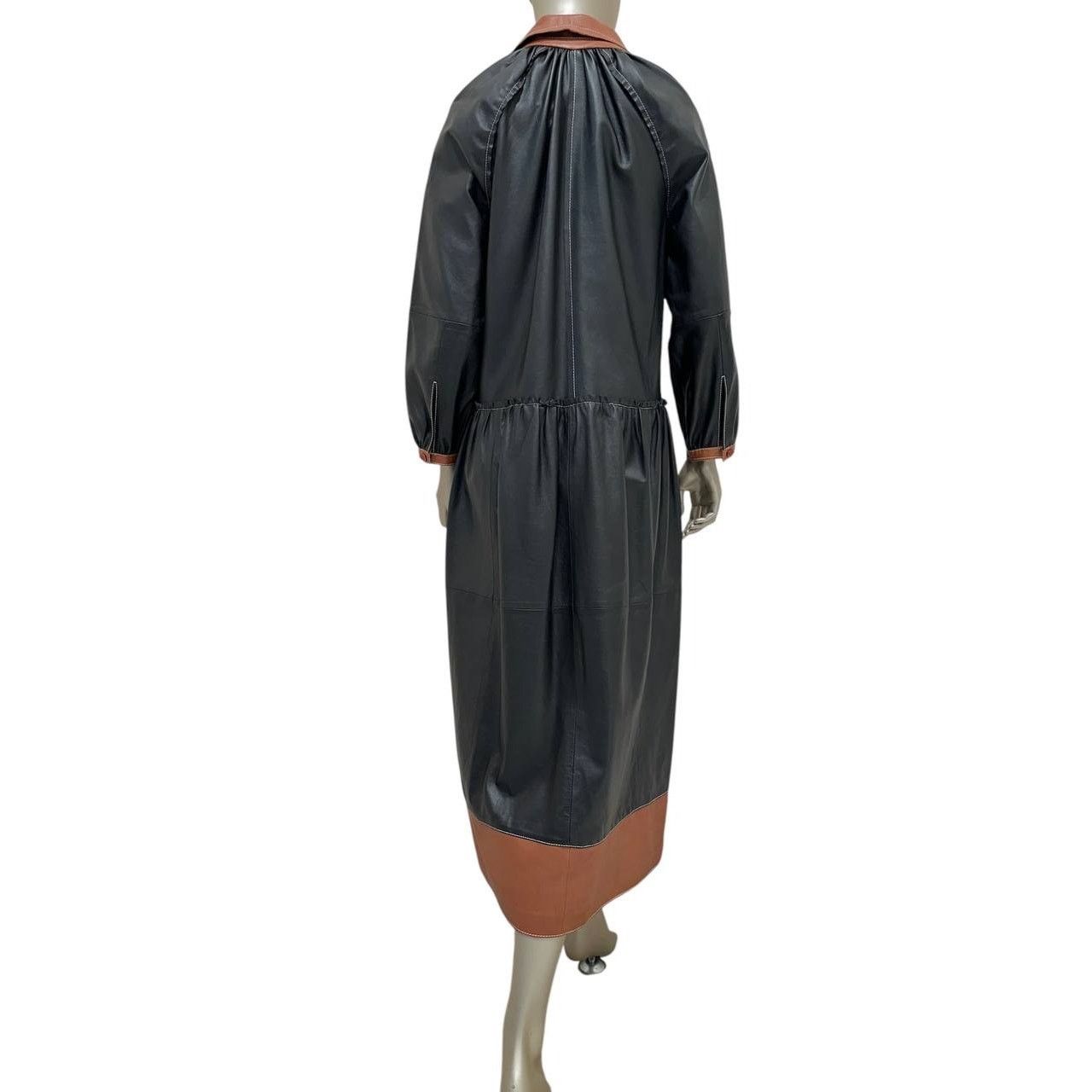 STAND STUDIO Stand Studio Gilda Two-Tone Leather Dress Sz 36 Size XS / US 0-2 / IT 36-38 - 2 Thumbnail
