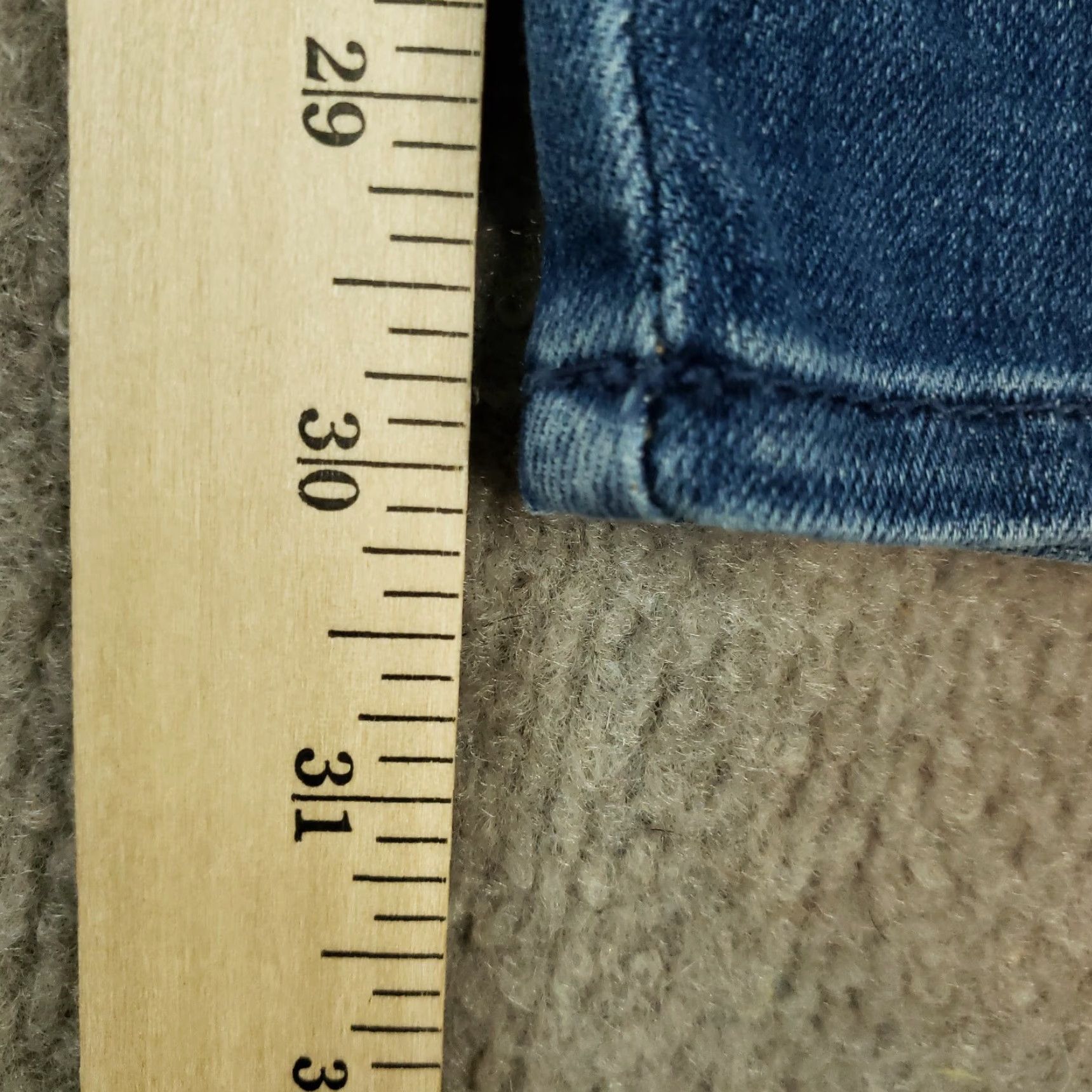 7 For All Mankind 7 for all Mankind Jeans Womens Size 32 Blue Kimmie Straight Leg Stretch Faded Size 28" / US 6 / IT 42 - 3 Thumbnail