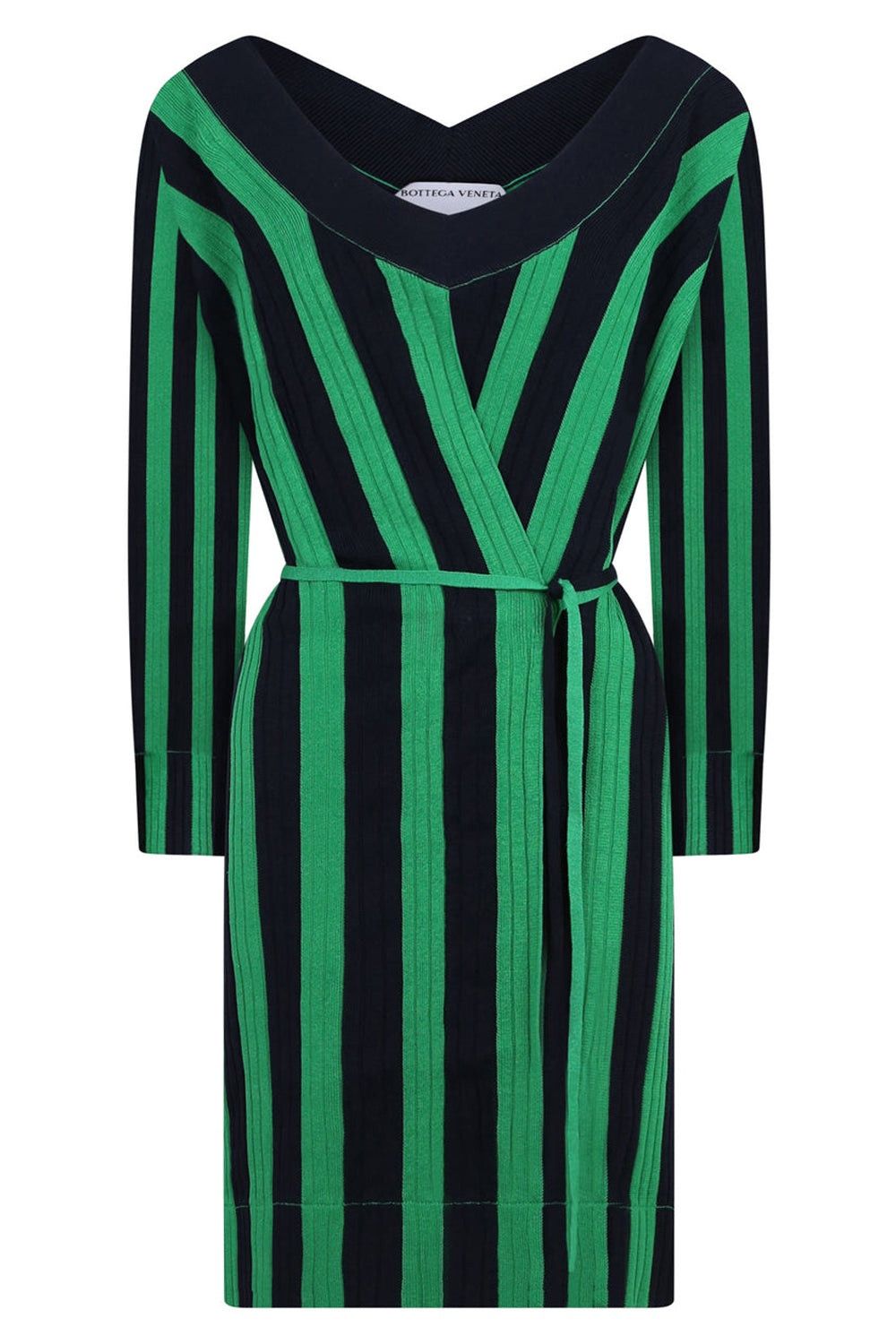 Bottega Veneta o1y0725 Mini Dress in Green/Black Size XS / US 0-2 / IT 36-38 - 1 Thumbnail