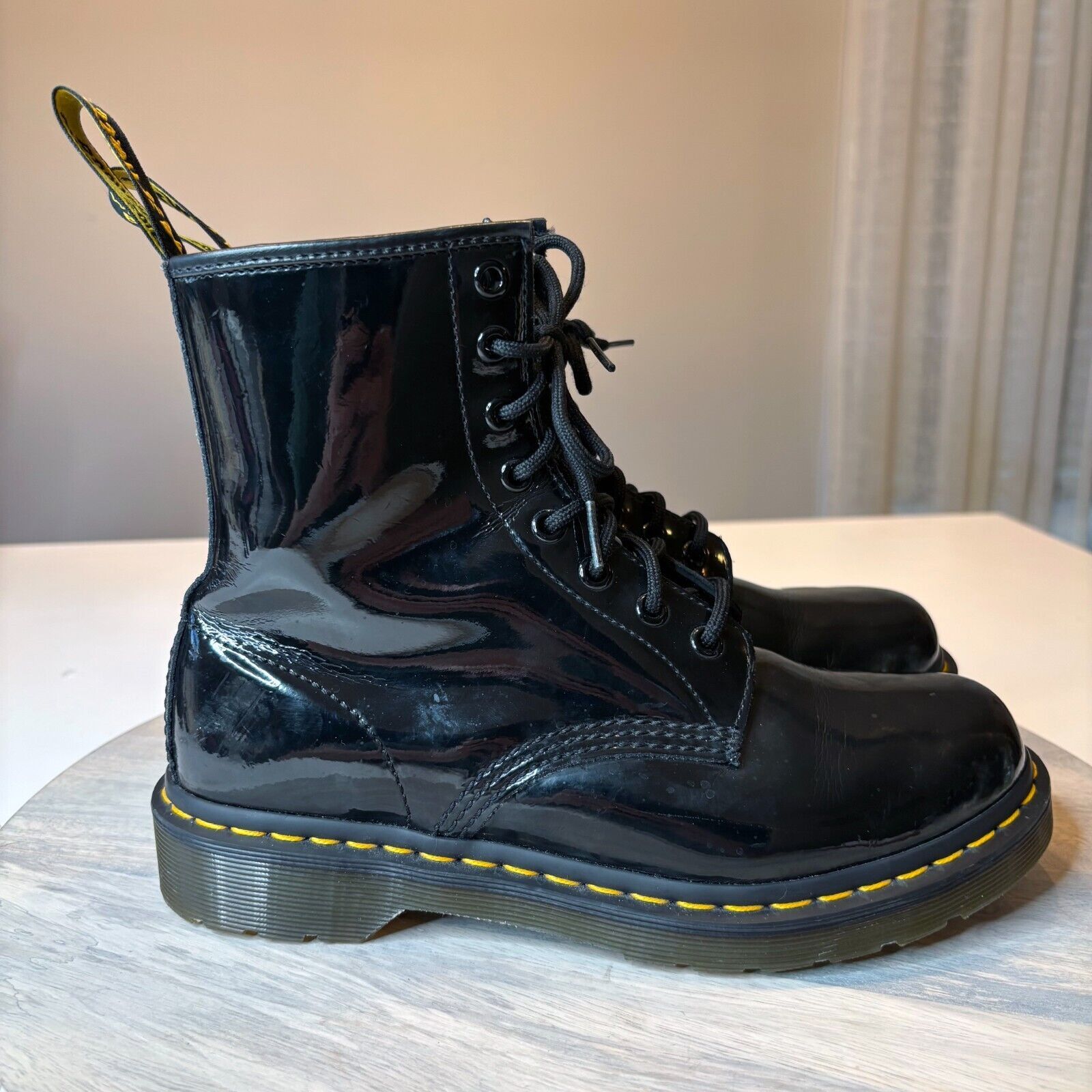 Dr. Martens Dr. Martens Patent Leather Combat Boots Style 1460 W Size 8 Size US 8 / IT 38 - 2 Thumbnail