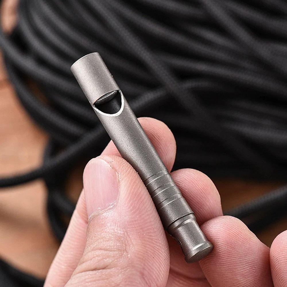 Whistles Whistle Titanium Pendant Coach Sports Camping Gift For Him Size ONE SIZE - 1 Thumbnail