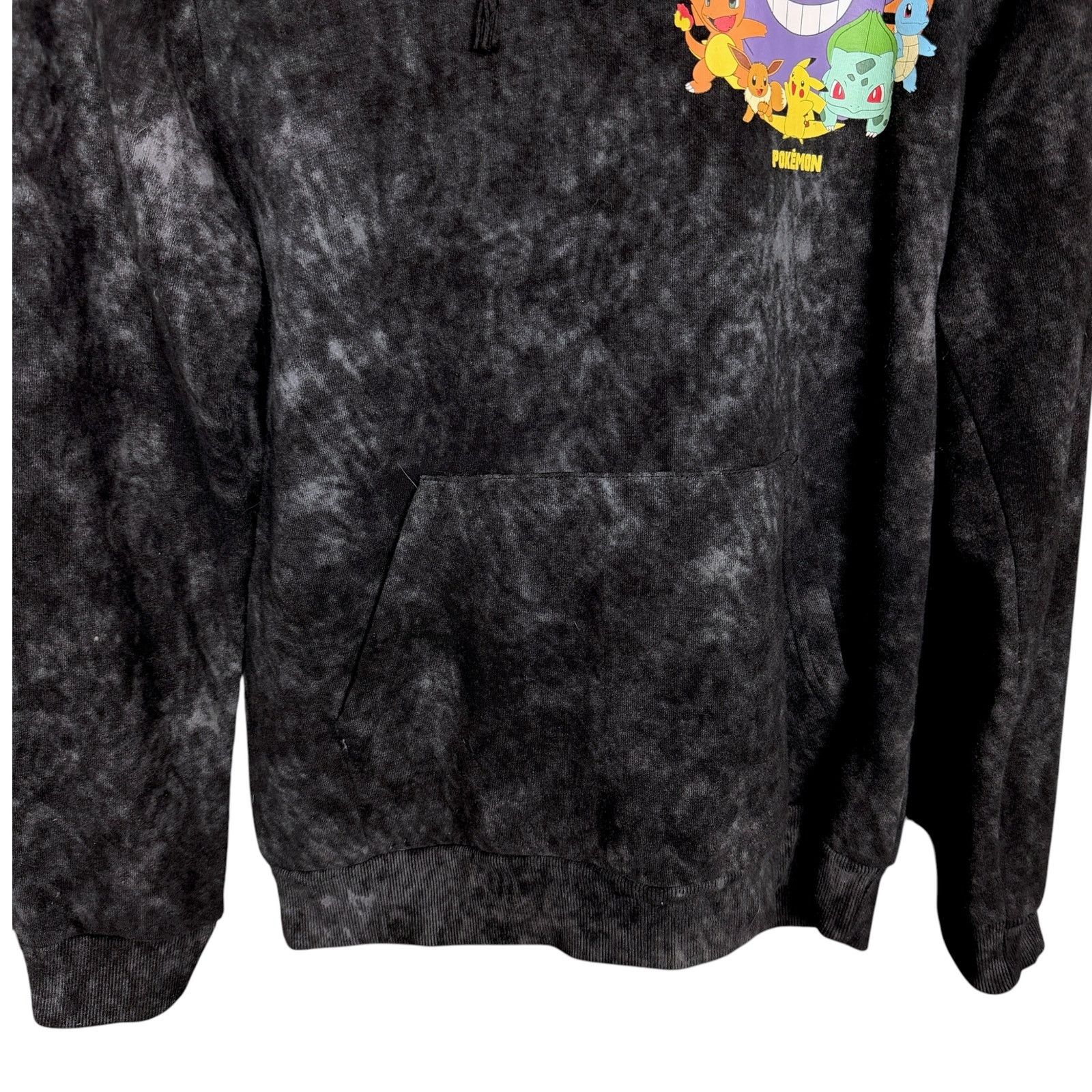 Pokemon Pokemon Gengar & Friends Black Acid Wash Graphic Hoodie Size US S / EU 44-46 / 1 - 5 Thumbnail