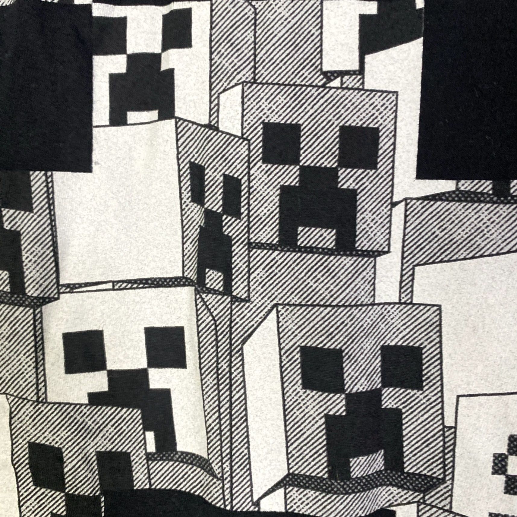 Vintage Minecraft Official Mens T Shirt XL Black Blocks Merch 10 Years Size US XL / EU 56 / 4 - 6 Thumbnail