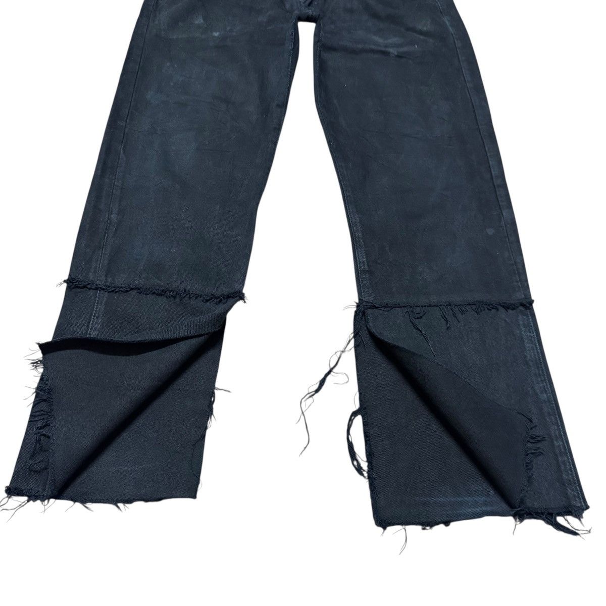 Beams Japan × Levi's Remake By AND TEMA Levis 501 Black Denim Jeans Open Leg Size US 36 / EU 52 - 10 Thumbnail