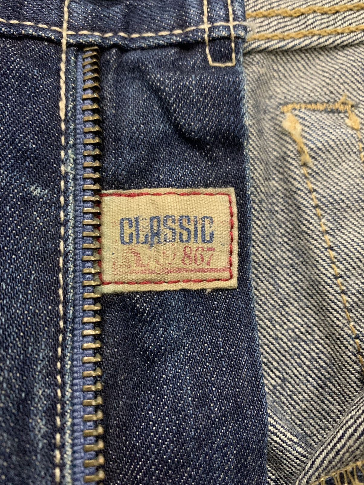Polo Ralph Lauren × Ralph Lauren Ralph Lauren York Classic Wash Bleeker 867 Distressed Denim Size US 32 / EU 48 - 15 Thumbnail