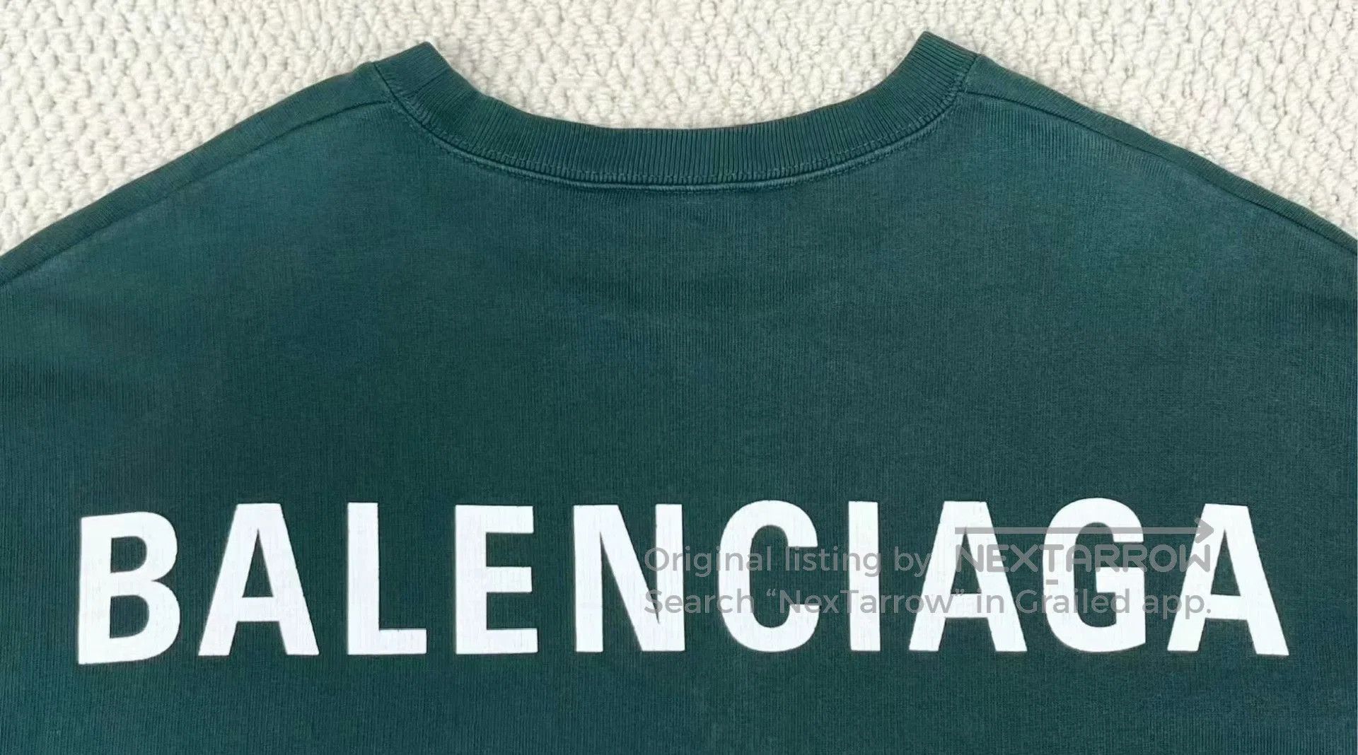 Balenciaga vintage green balenciaga logo sweatshirt. Size US L / EU 52-54 / 3 - 5 Thumbnail