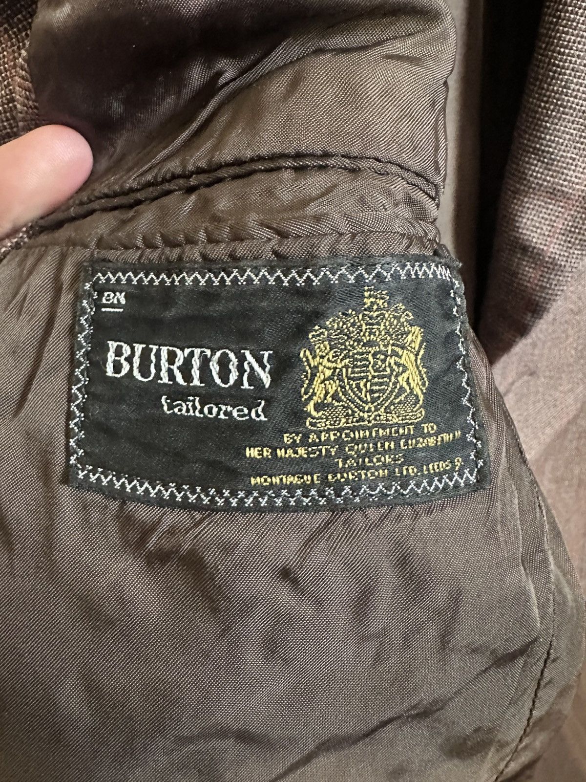 Burton BURTON vintage UK custom tailored check avant garde jacket Size 38R - 10 Thumbnail