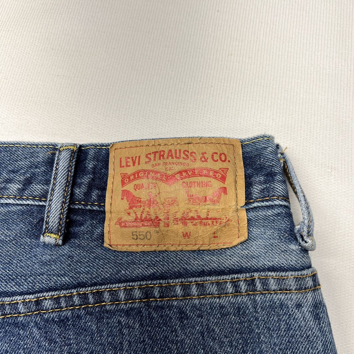 Levi's Levis 550 Jeans Blue Relaxed Fit Pants Denim Regular Size US 44 / EU 60 - 11 Thumbnail
