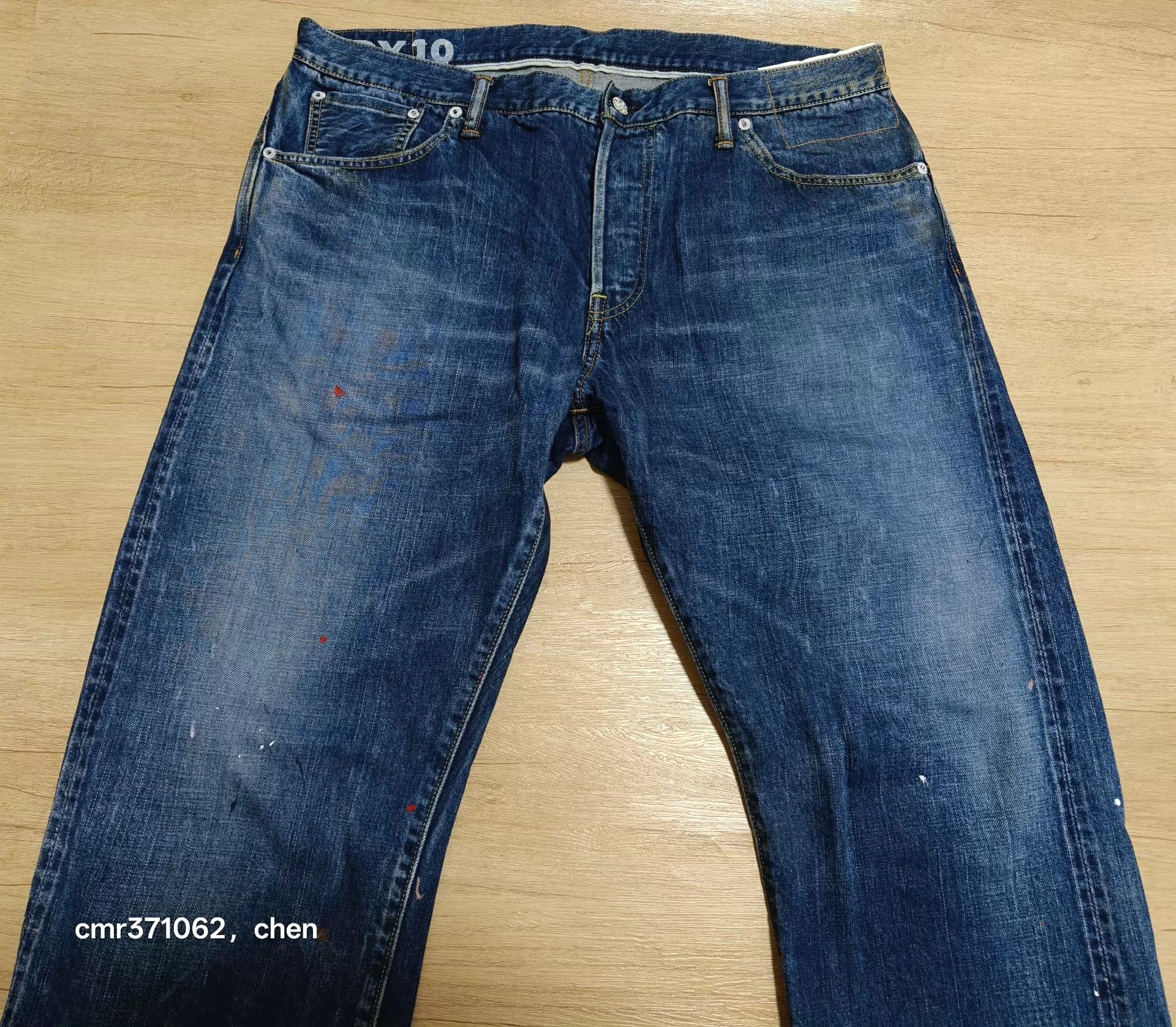 Visvim visvim 20SS Dry10 Jeans 9New Size5 Color Splash Paint Button Size US 38 / EU 54 - 2 Thumbnail