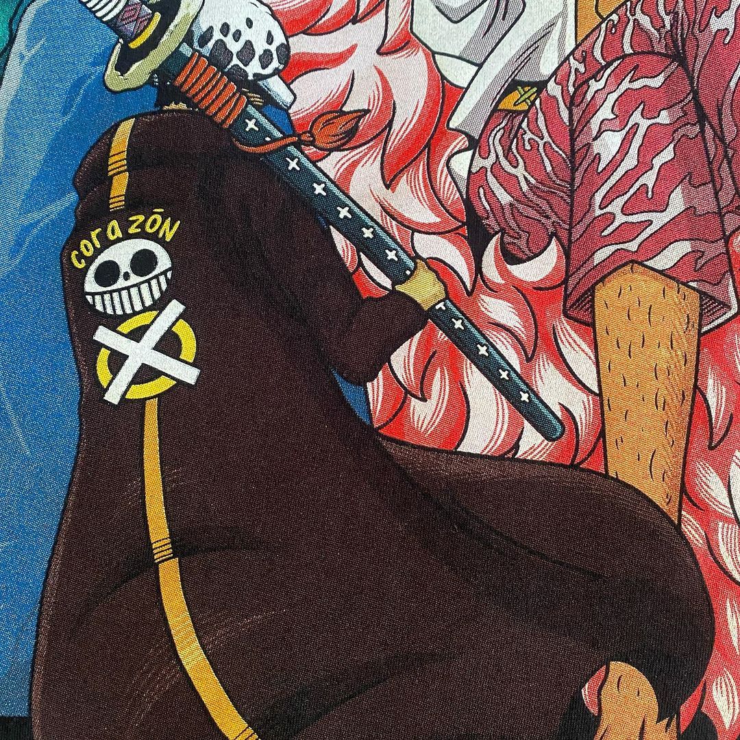 Anime × Japanese Brand One Piece 'SHICHIBUKAI' - DONQUIXOTE DOFLAMINGO Tee Size US XL / EU 56 / 4 - 8 Thumbnail