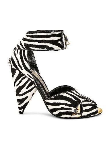 image of Tom Ford O1Loc1C0524 W3329 Vertigo 105 Sandals In Black/white, Women's (Size 7)