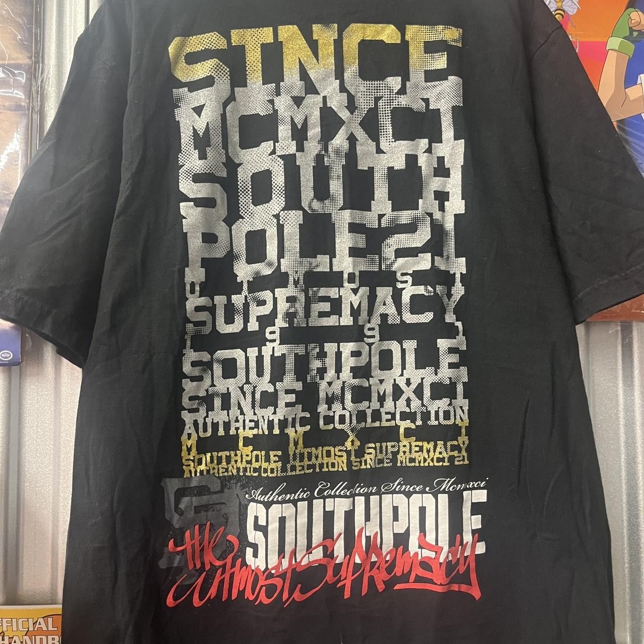 Southpole VTG Y2K South Pole Cyber Grunge Spell Out Graphic T Shirt Size US XXL / EU 58 / 5 - 3 Thumbnail
