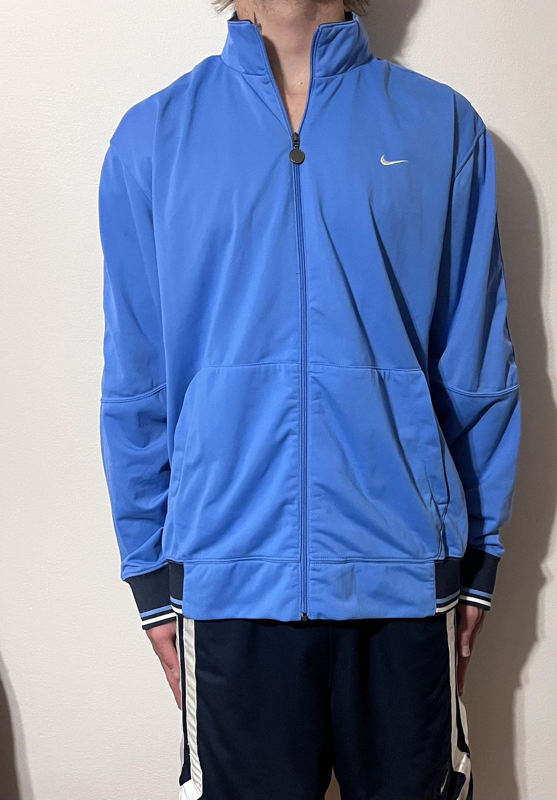Nike Vintage Nike Track Jacket Blue Zip Up XL Y2K Size US L / EU 52-54 / 3 - 5 Thumbnail