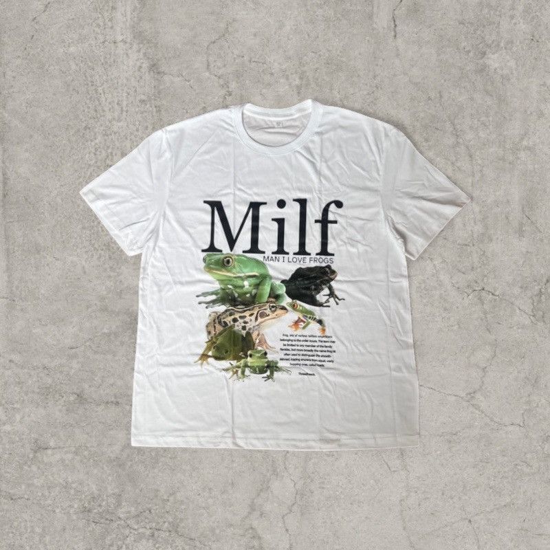 Japanese Brand Vintage style tshirt in white, Milf novelty funny. Size L Size US M / EU 48-50 / 2 - 1 Thumbnail