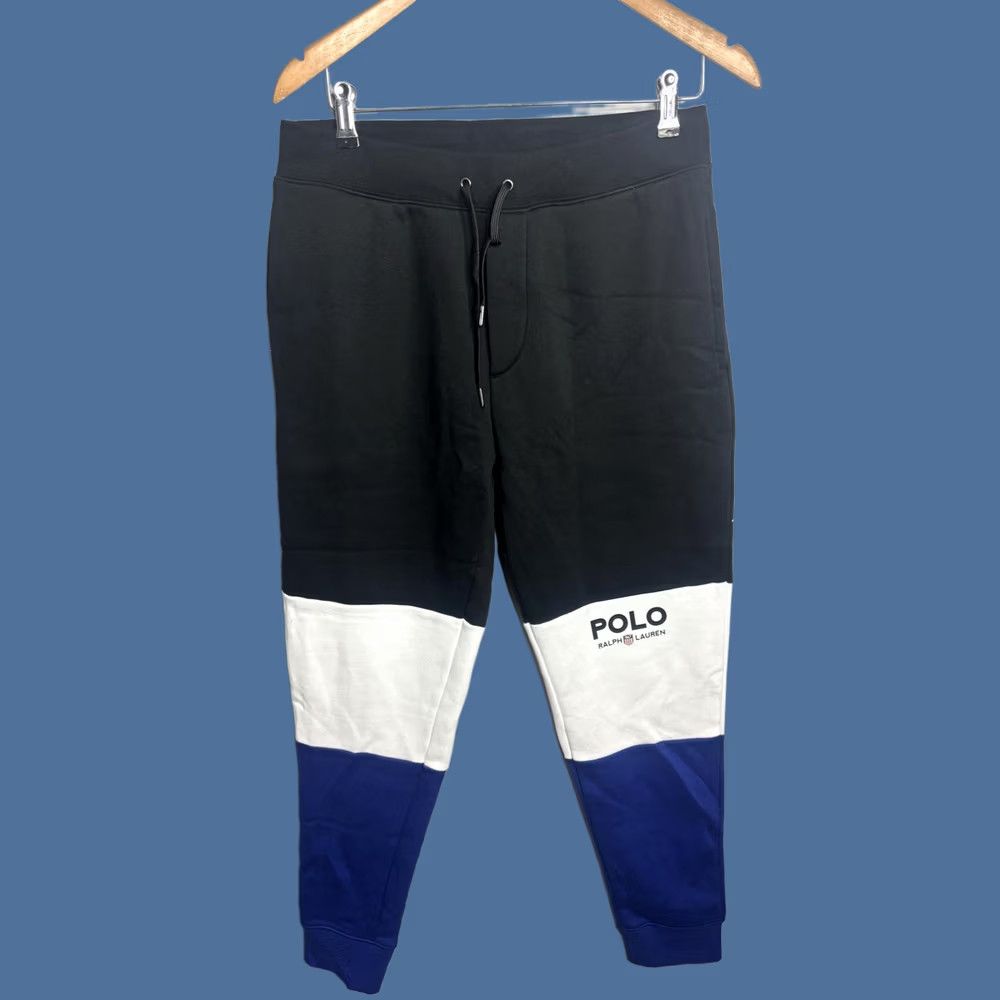 Polo Ralph Lauren Polo Ralph Lauren Pants Jogger Mens Small Black White Colorblock Sweatpants Size US S / EU 44-46 / 1 - 1 Thumbnail