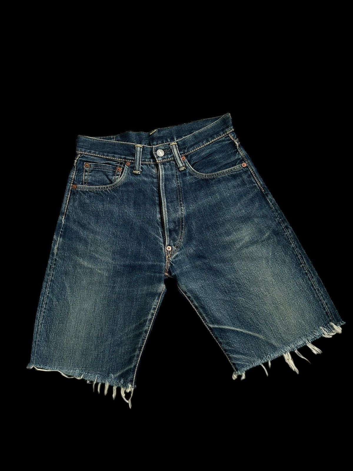Japanese Brand × Kapital × Vintage Vintage EVIS Selvedge Distressed Short Denim Jeans Size US 28 / EU 44 - 12 Thumbnail