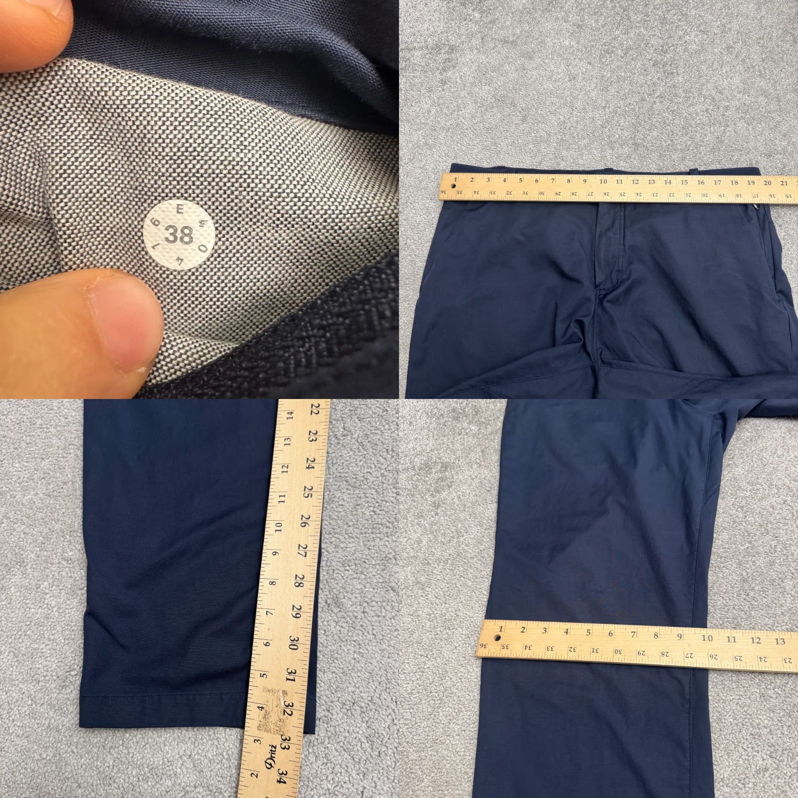 Lululemon Lululemon Commission Warstreme Slim Fit Chino Pants Men 38x32 Navy Blue Straight Size US 38 / EU 54 - 8 Thumbnail