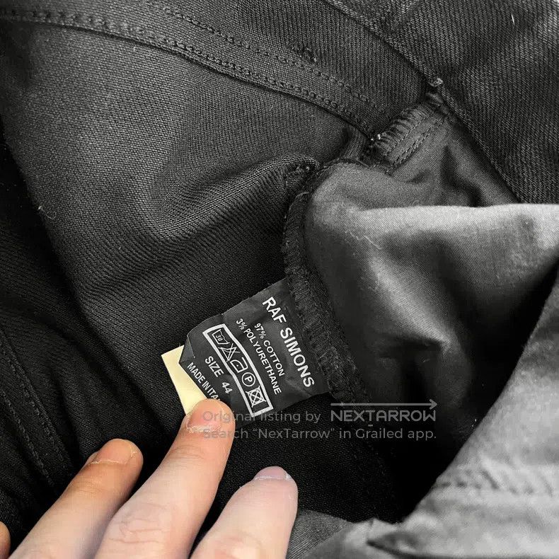 Raf Simons Raf Simons Black jeans with knee rainbow webbing Size US 28 / EU 44 - 8 Thumbnail