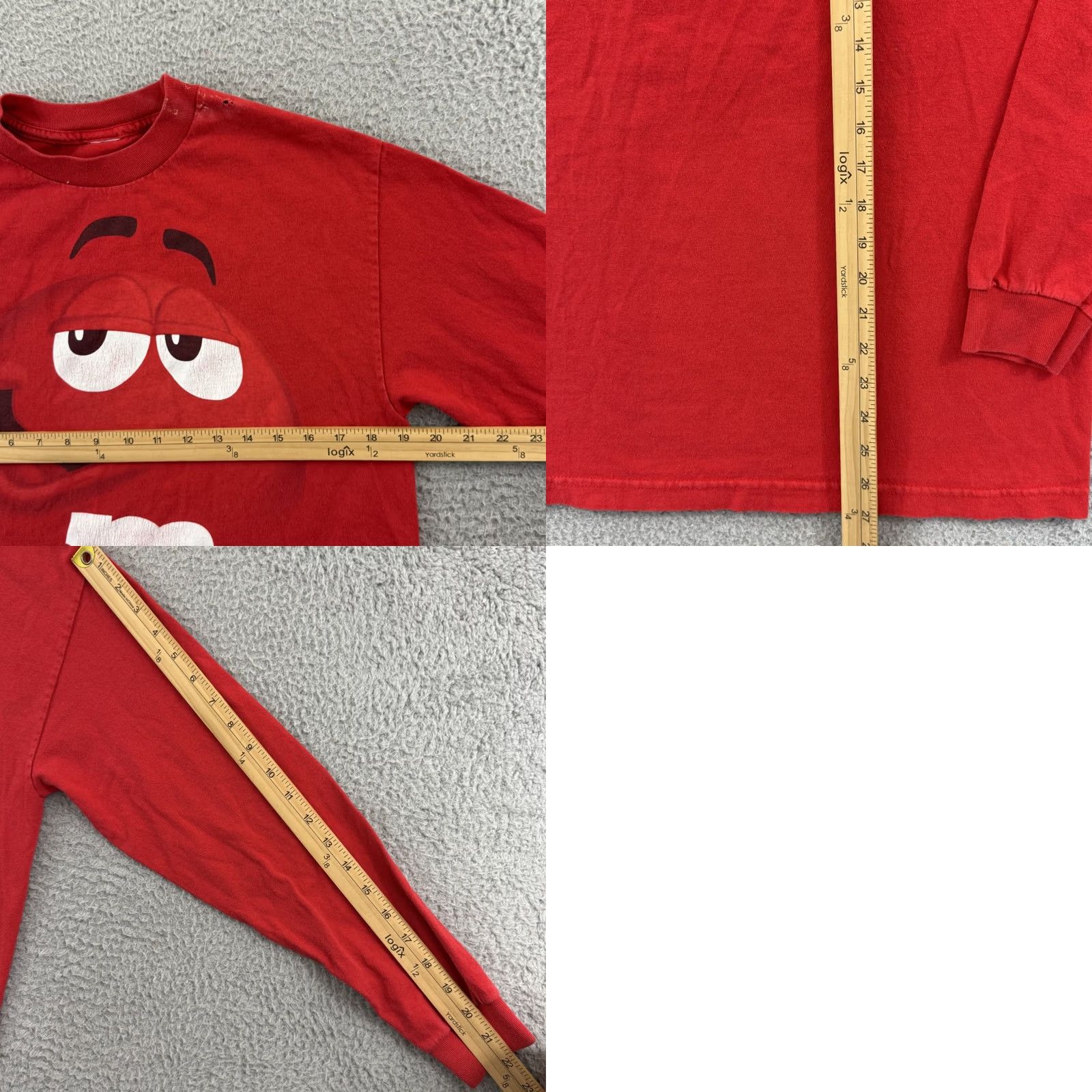 Vintage VINTAGE M&Ms Shirt Adult Medium Red Candy Long Sleeve 90s Hersheys Pullover USA Size US M / EU 48-50 / 2 - 8 Thumbnail